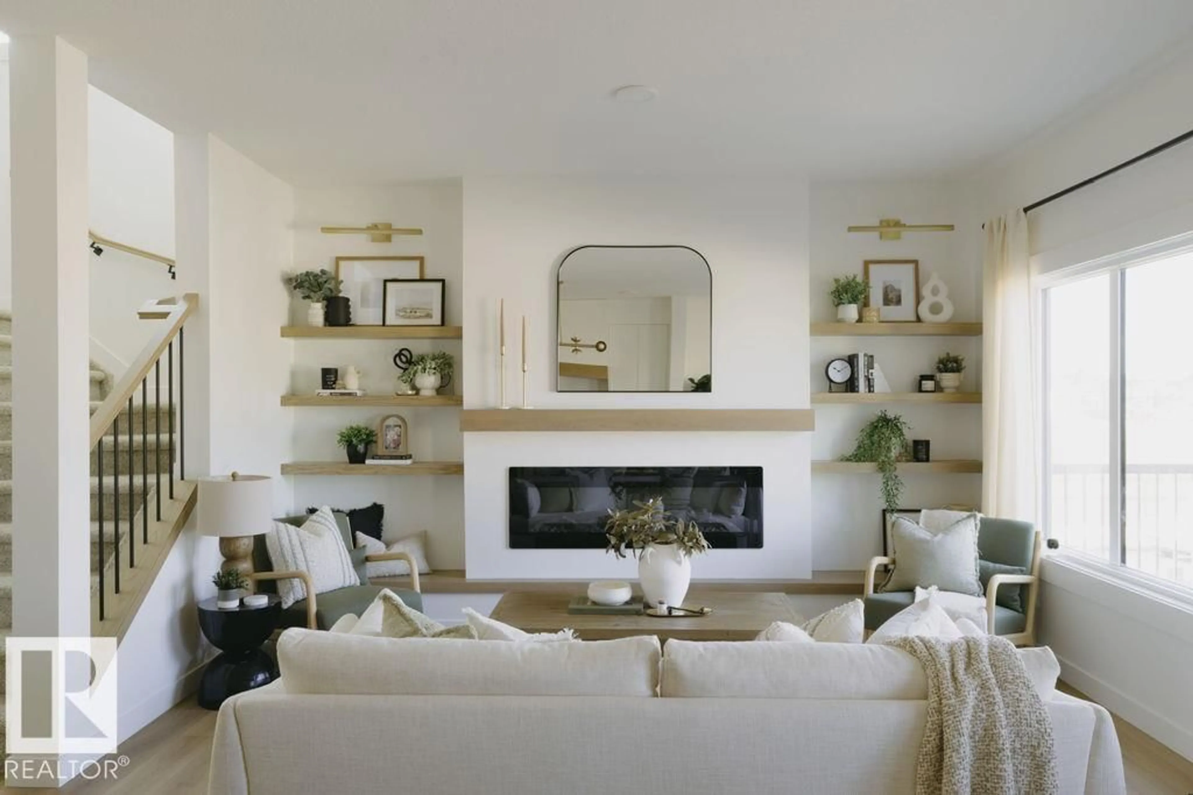 Living room with furniture, unknown for 8961 ELVES LO NW, Edmonton Alberta T6M3G3