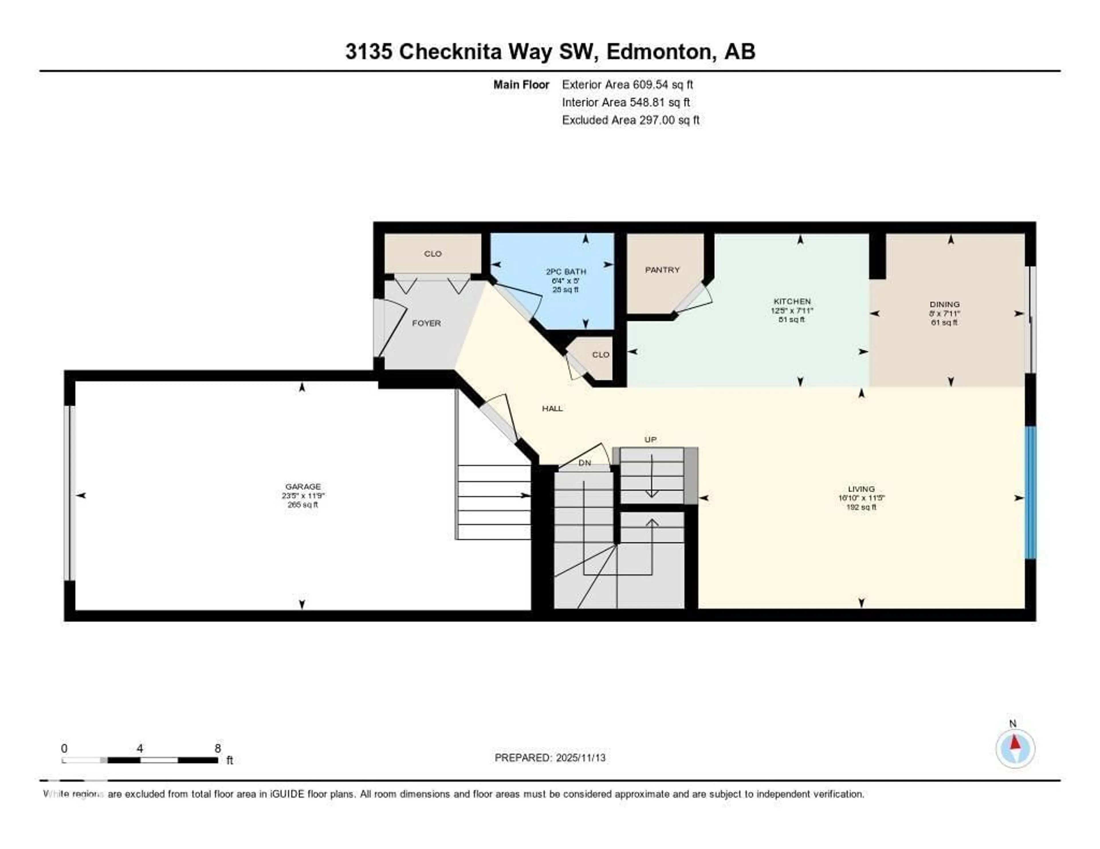 Floor plan for 3135 CHECKNITA WY, Edmonton Alberta T6W4W5