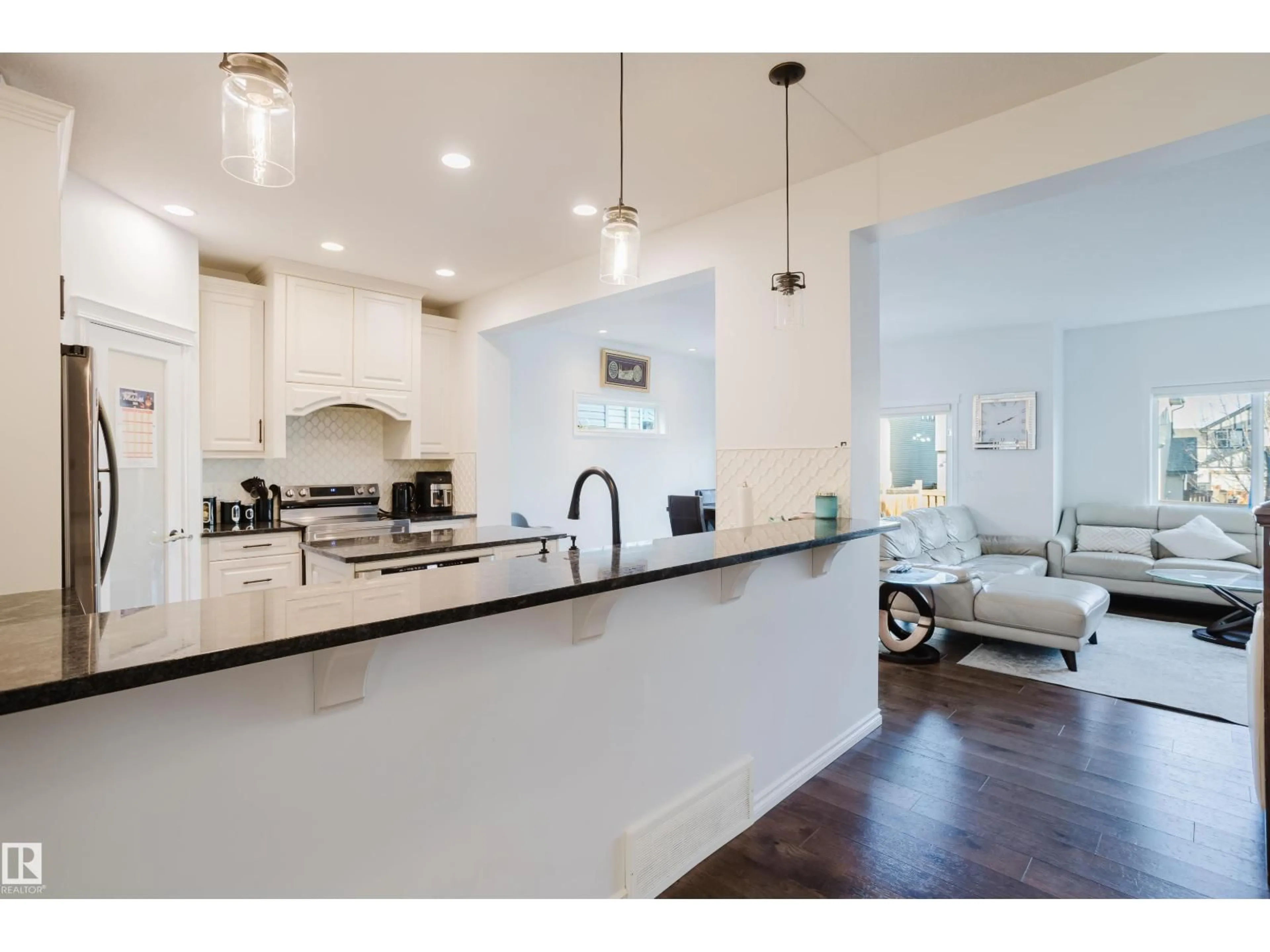 Open concept kitchen, unknown for NW - 17539 61 ST, Edmonton Alberta T5Y3N8