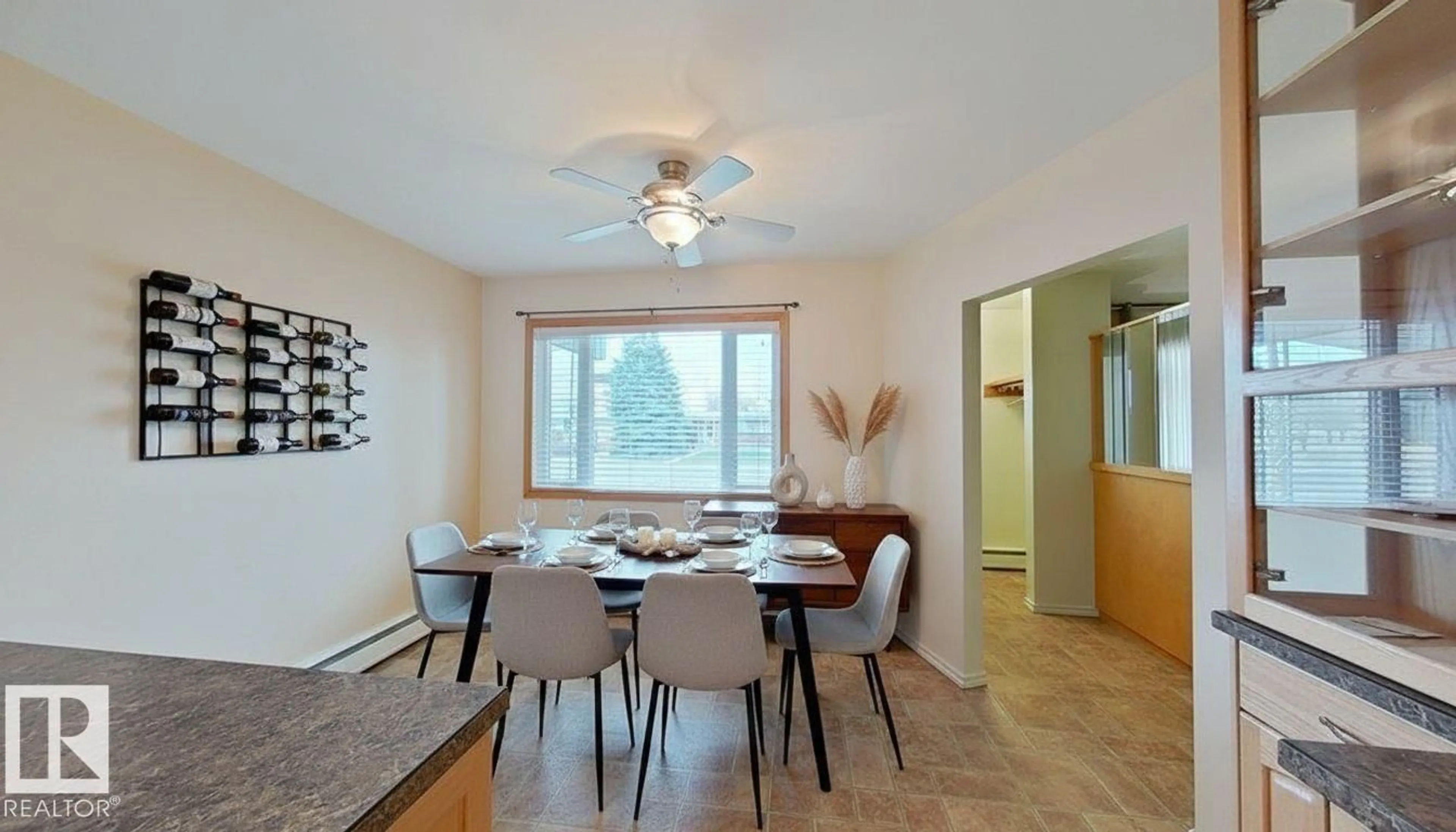 Dining room, wood/laminate floor for 2715 6A AV, Lethbridge Alberta T1H0X4