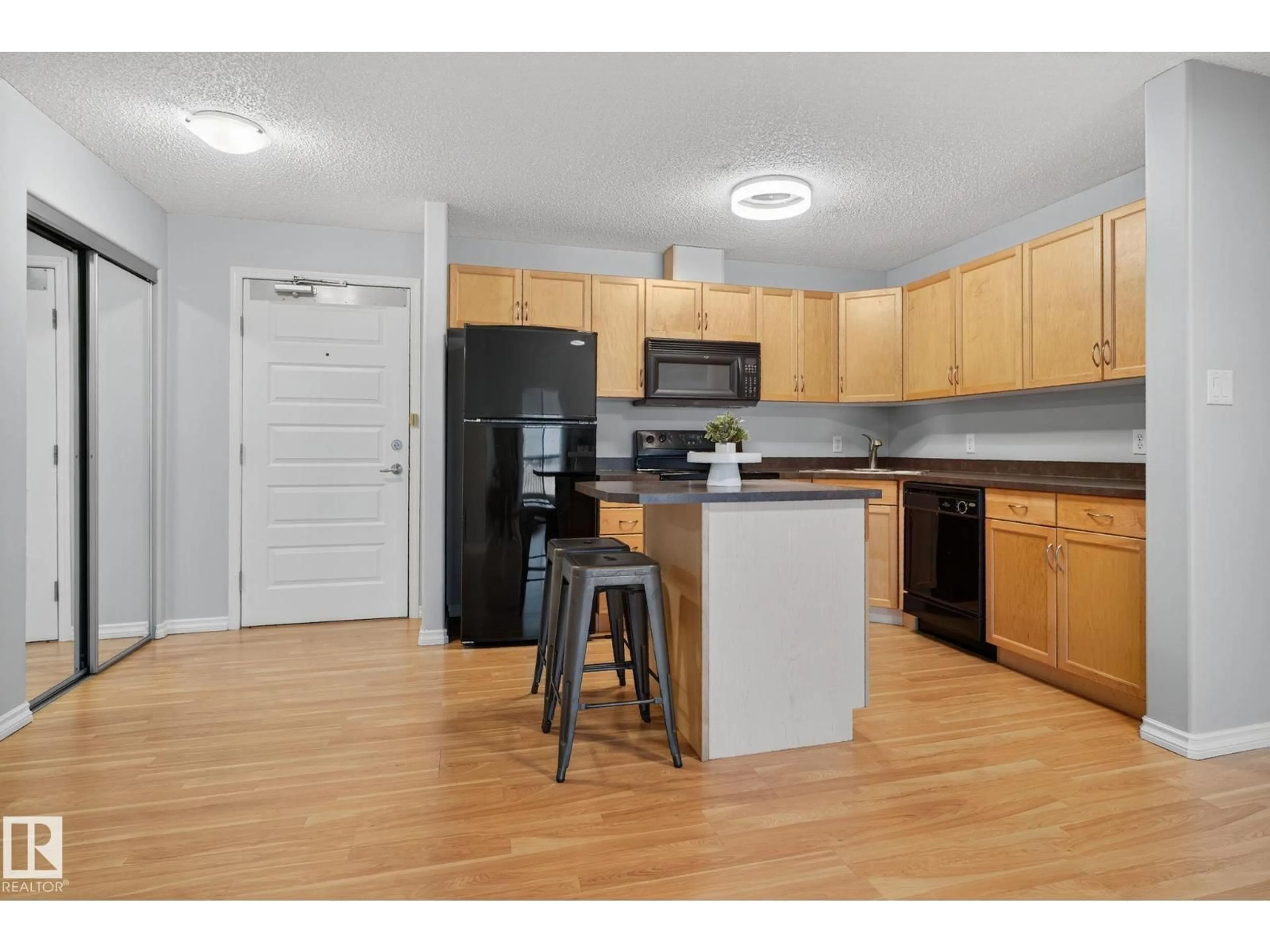 Standard kitchen, wood/laminate floor for 310 - 646 MCALLISTER LO, Edmonton Alberta T6W0B5