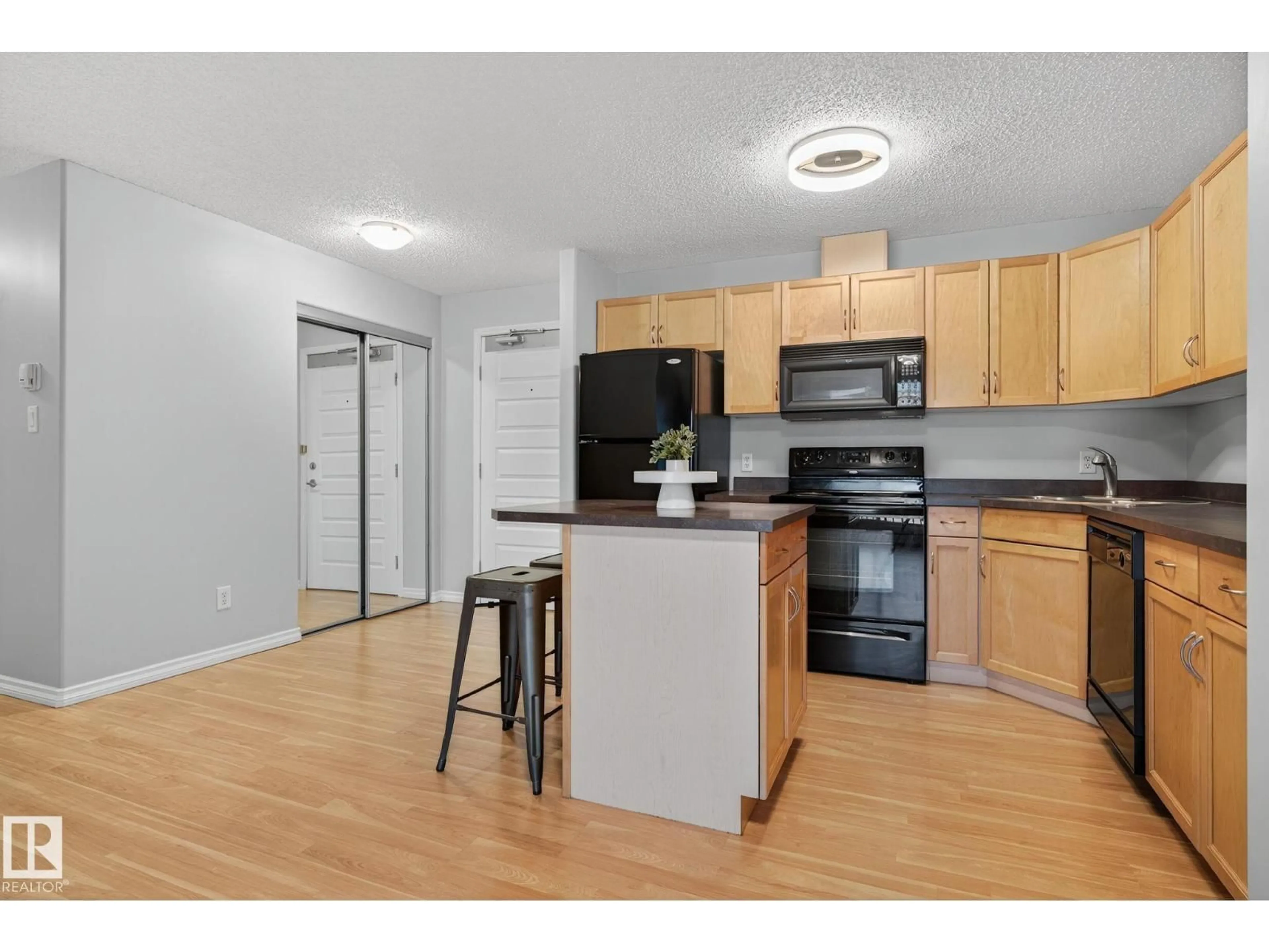 Standard kitchen, wood/laminate floor for 310 - 646 MCALLISTER LO, Edmonton Alberta T6W0B5