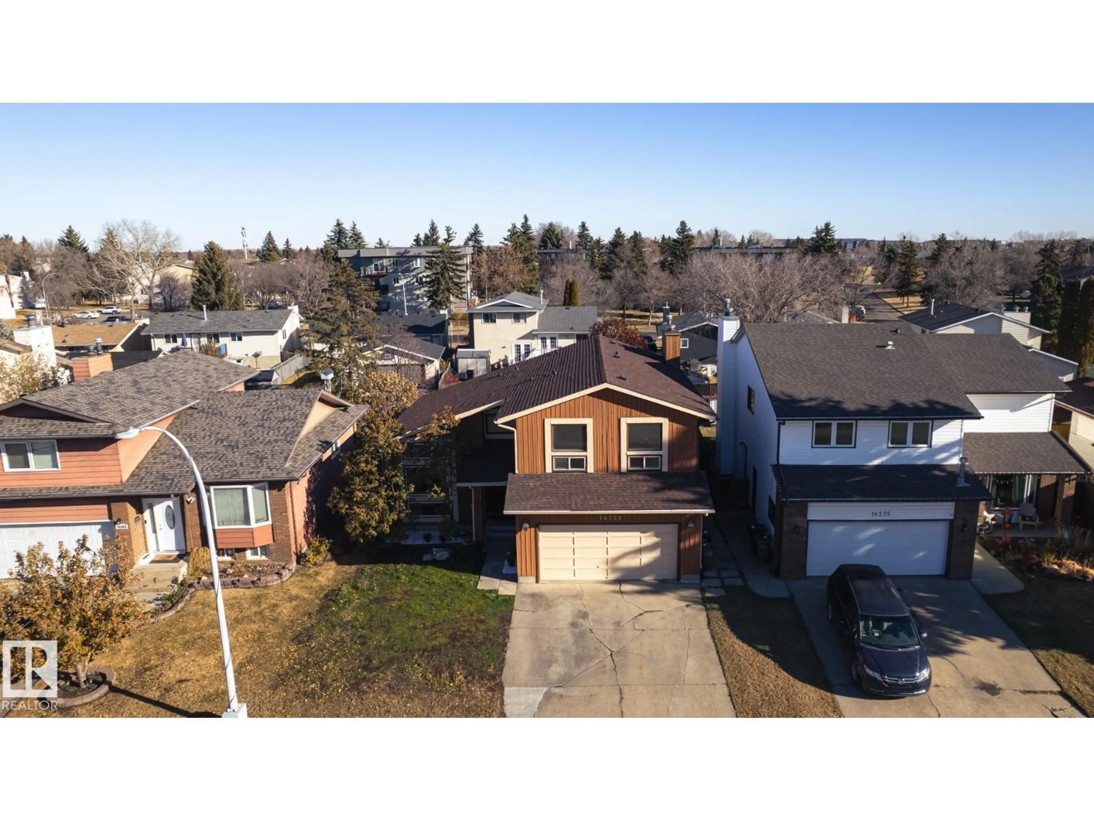 A pic from outside/outdoor area/front of a property/back of a property/a pic from drone, street for NW - 14339 122 ST, Edmonton Alberta T5X3R5