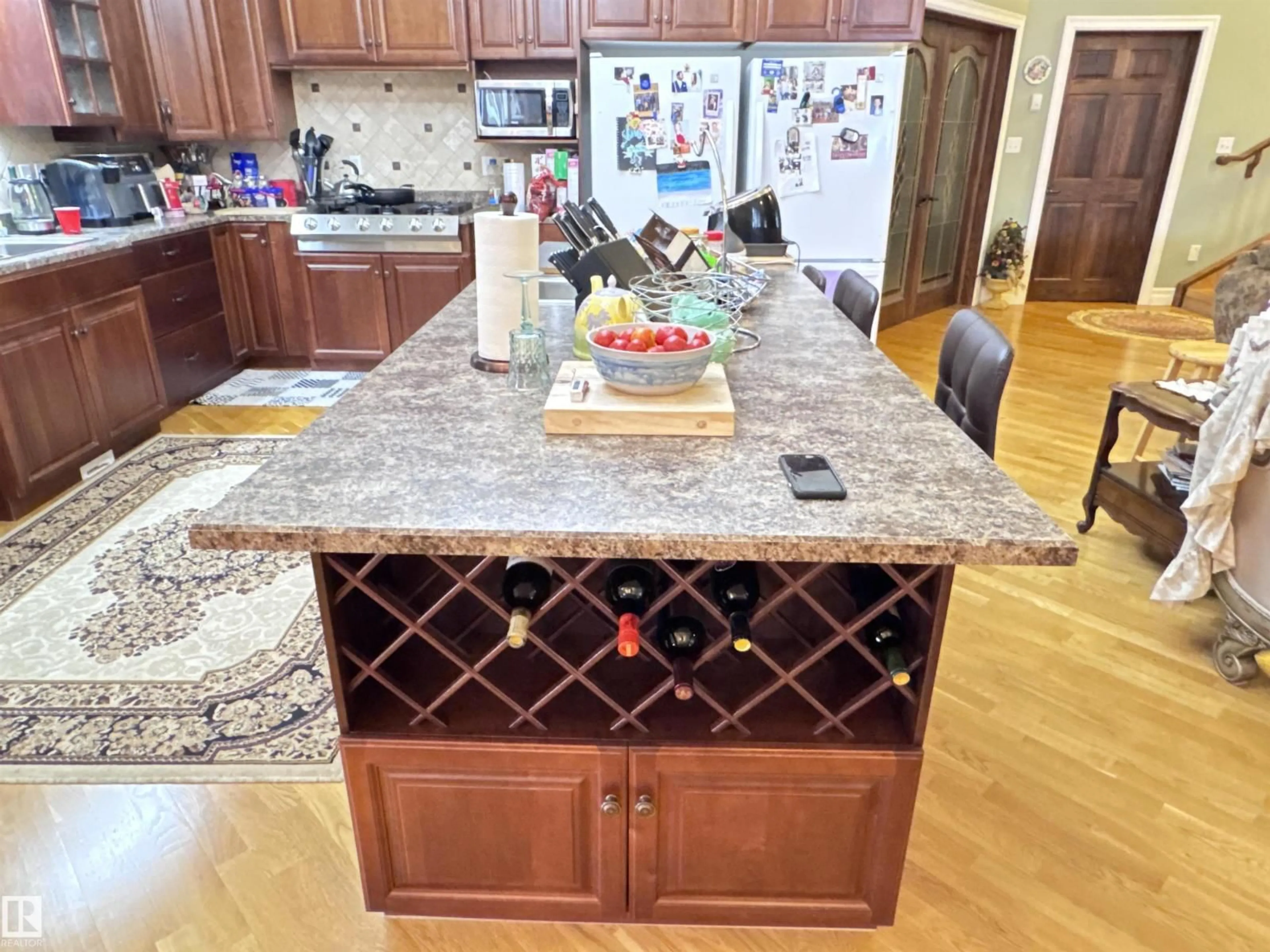 Contemporary kitchen, ceramic/tile floor for 673001A RGE ROAD 215, Rural Athabasca County Alberta T9S2A2