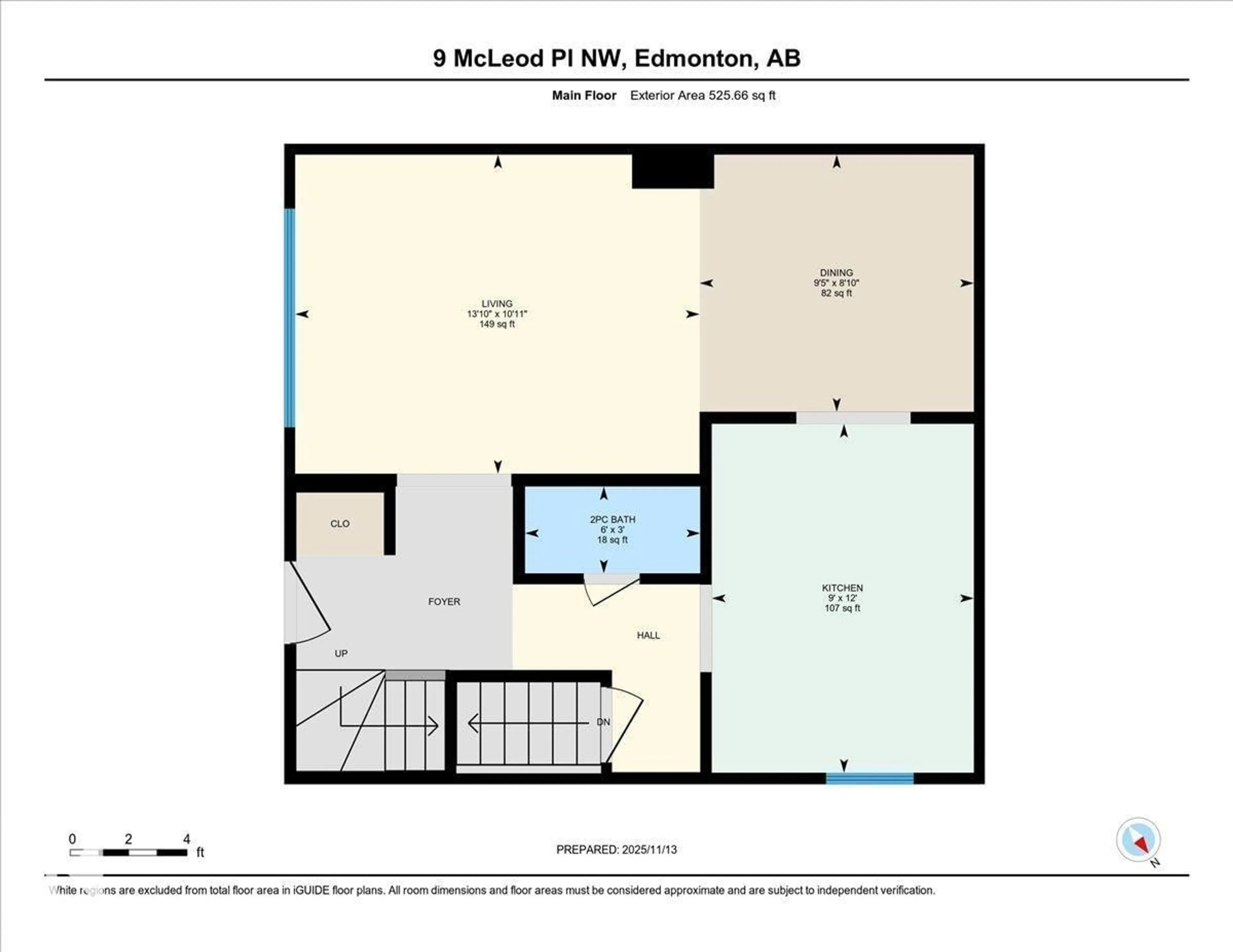 Floor plan for 9 MCLEOD PL, Edmonton Alberta T5A3A8