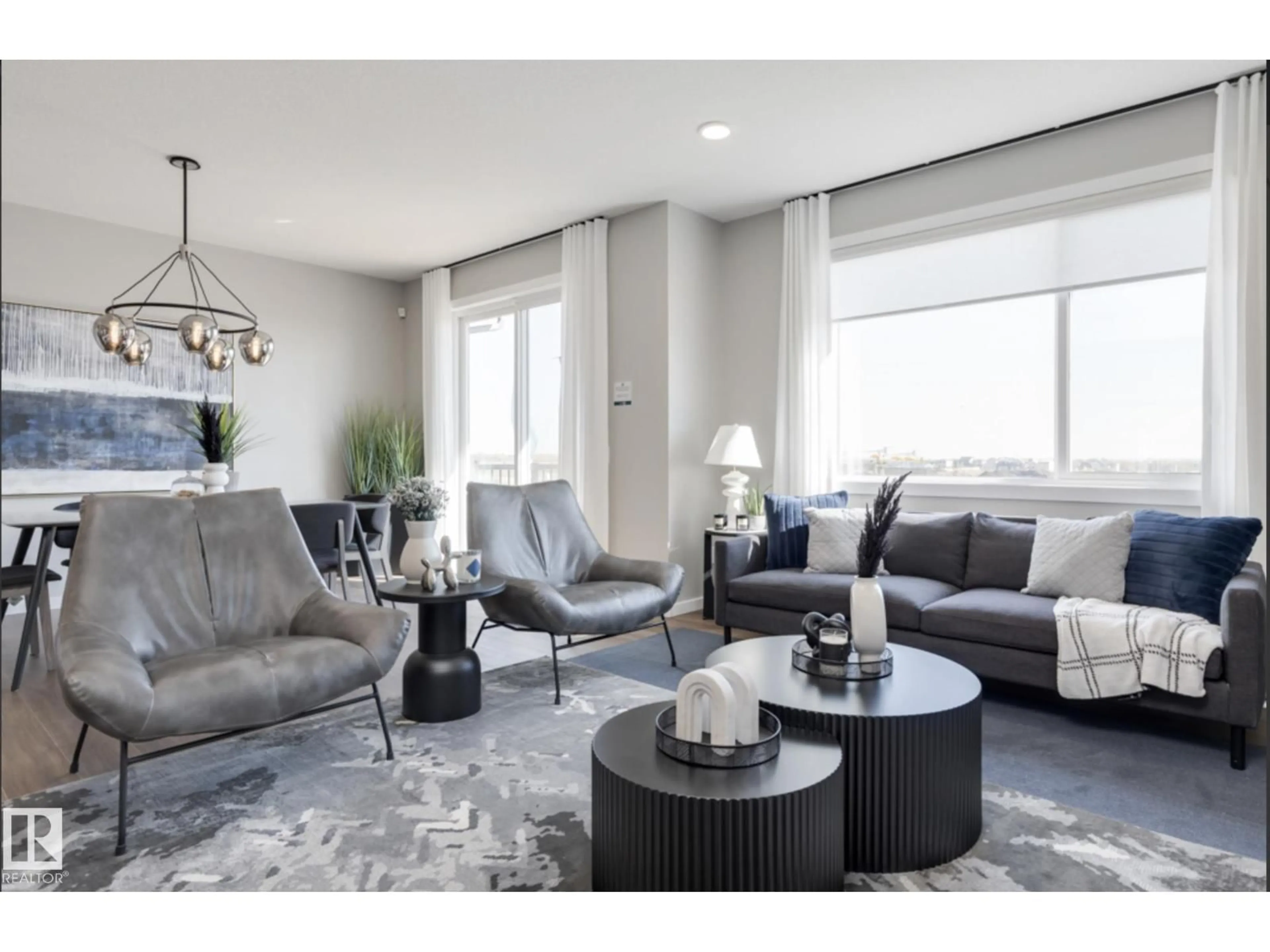 Living room with furniture, unknown for NW - 17444 2 ST, Edmonton Alberta T5Y4G6