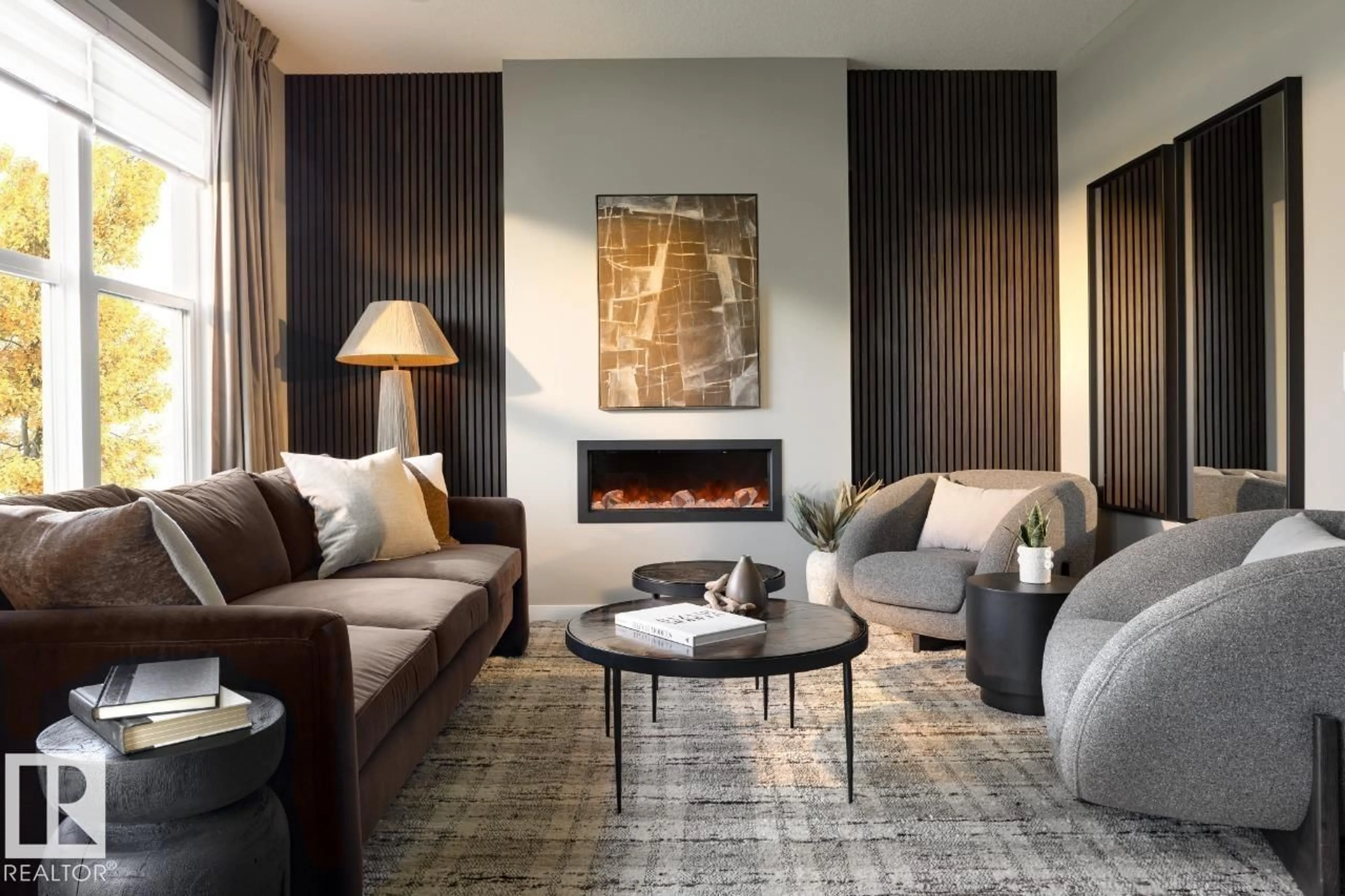 Living room with furniture, unknown for 7103 51 AV, Beaumont Alberta T4X3E5