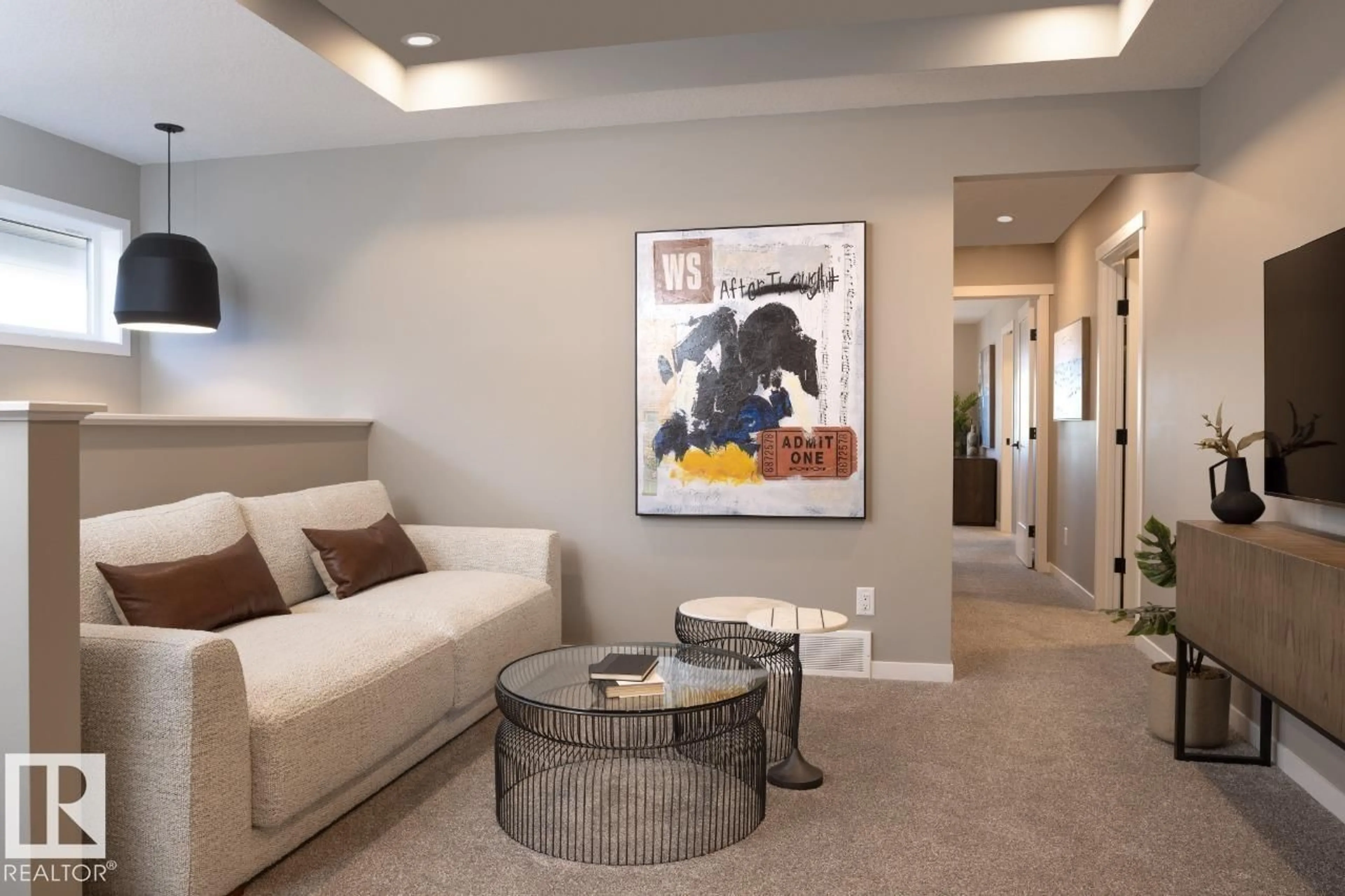 Living room with furniture, unknown for 7103 51 AV, Beaumont Alberta T4X3E5