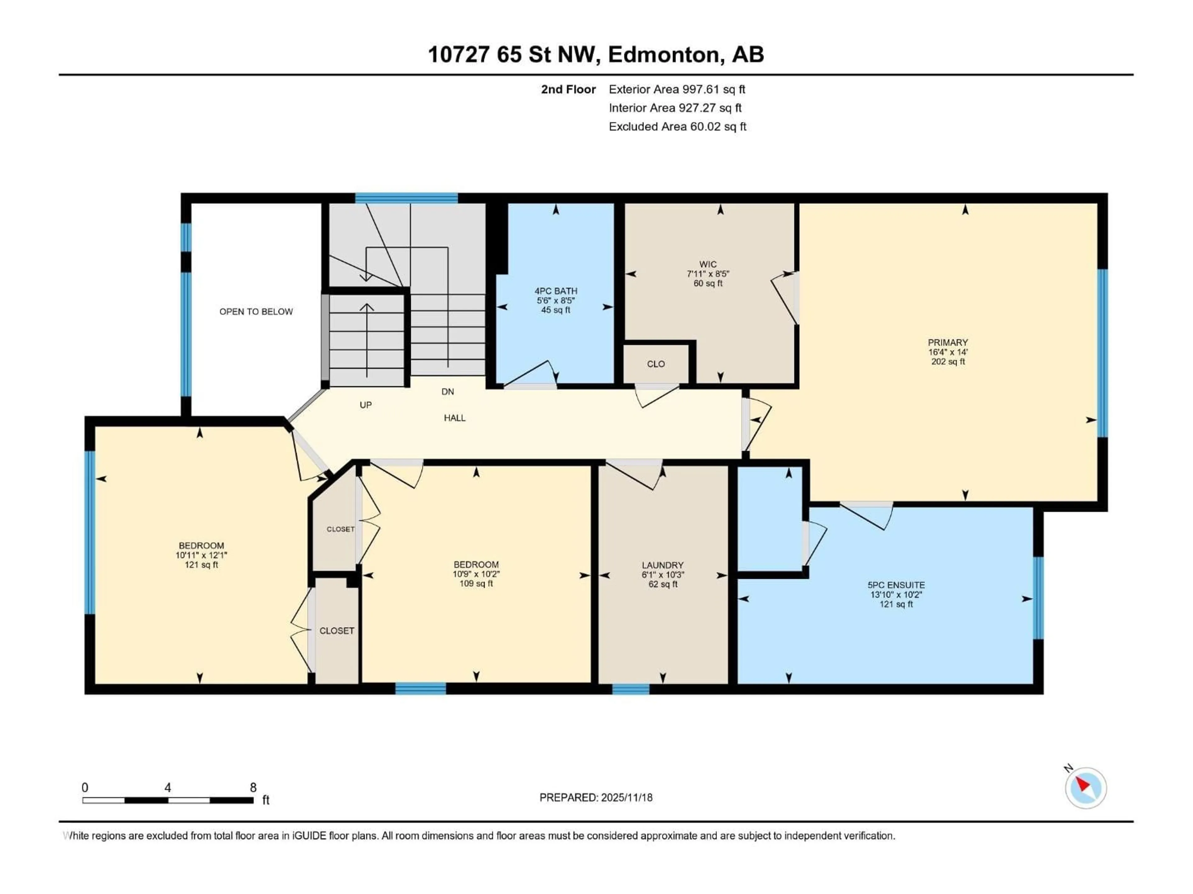 Floor plan for NW - 10727 65 ST, Edmonton Alberta T6A2P3
