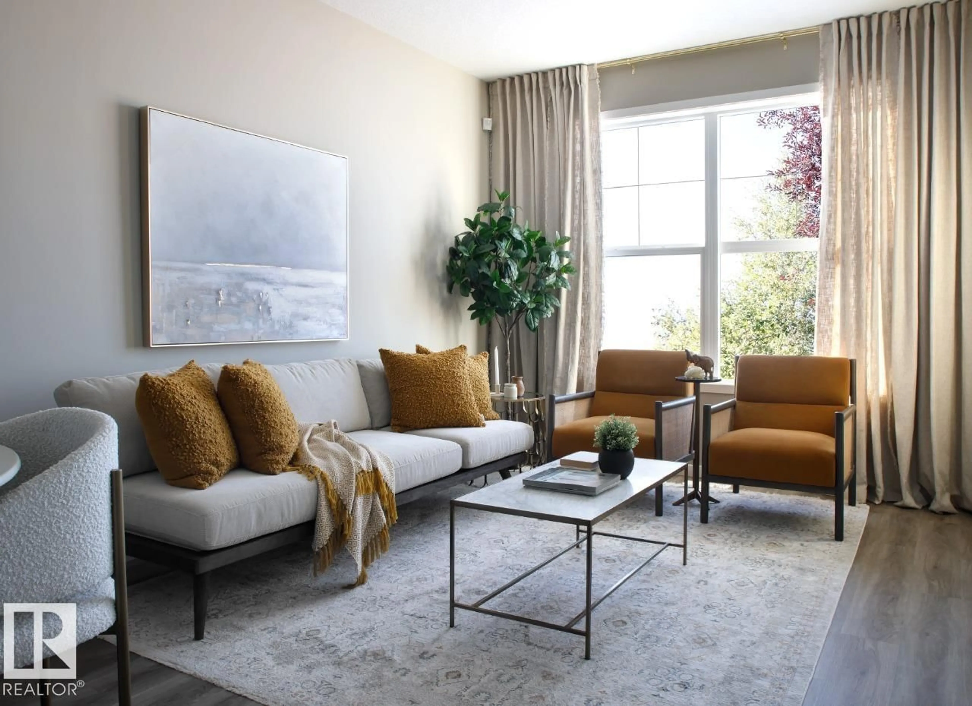 Living room with furniture, unknown for 7002 50A AV, Beaumont Alberta T4X3G5