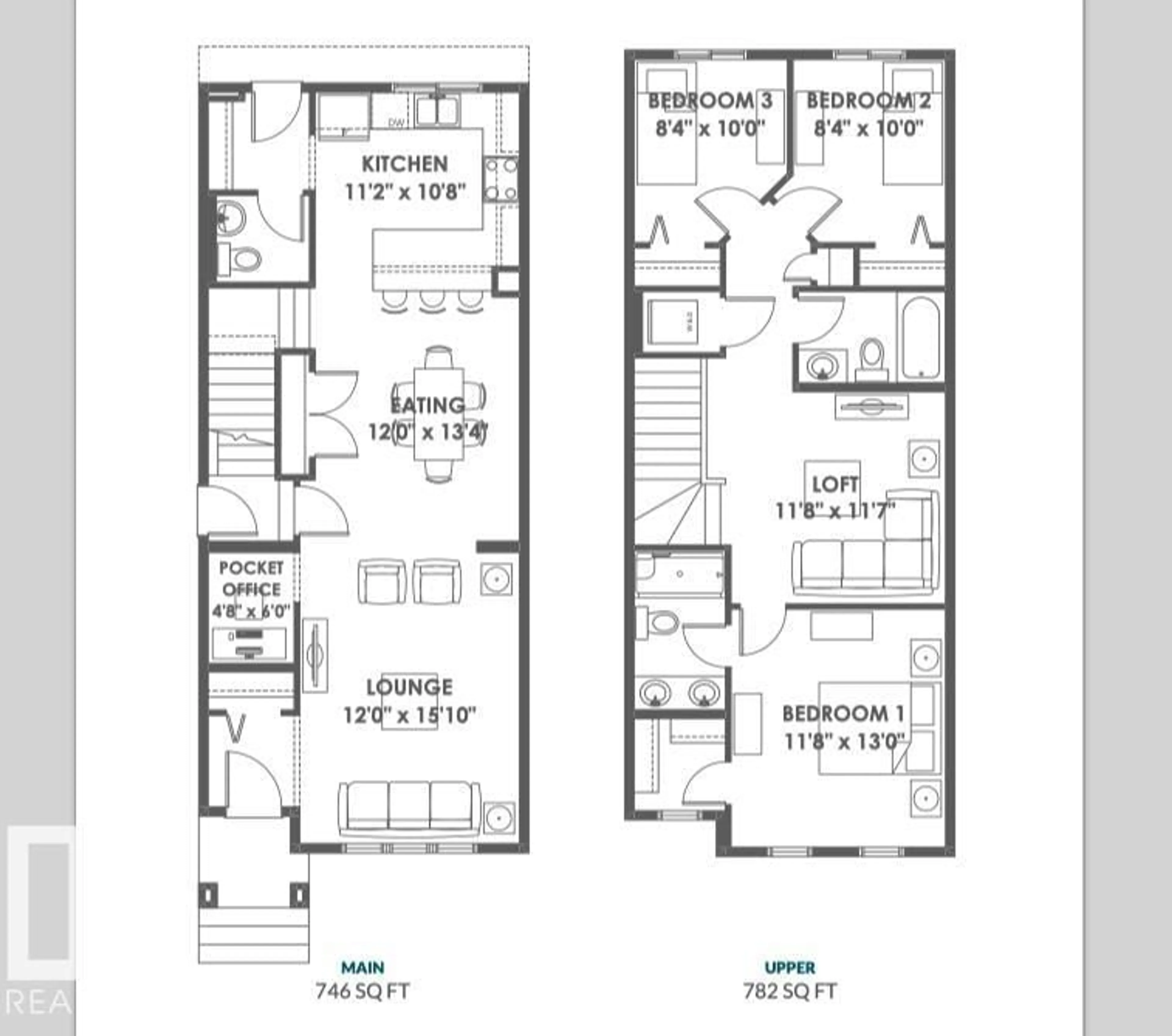 Floor plan for 7102 50A AVE, Beaumont Alberta T4X3E6
