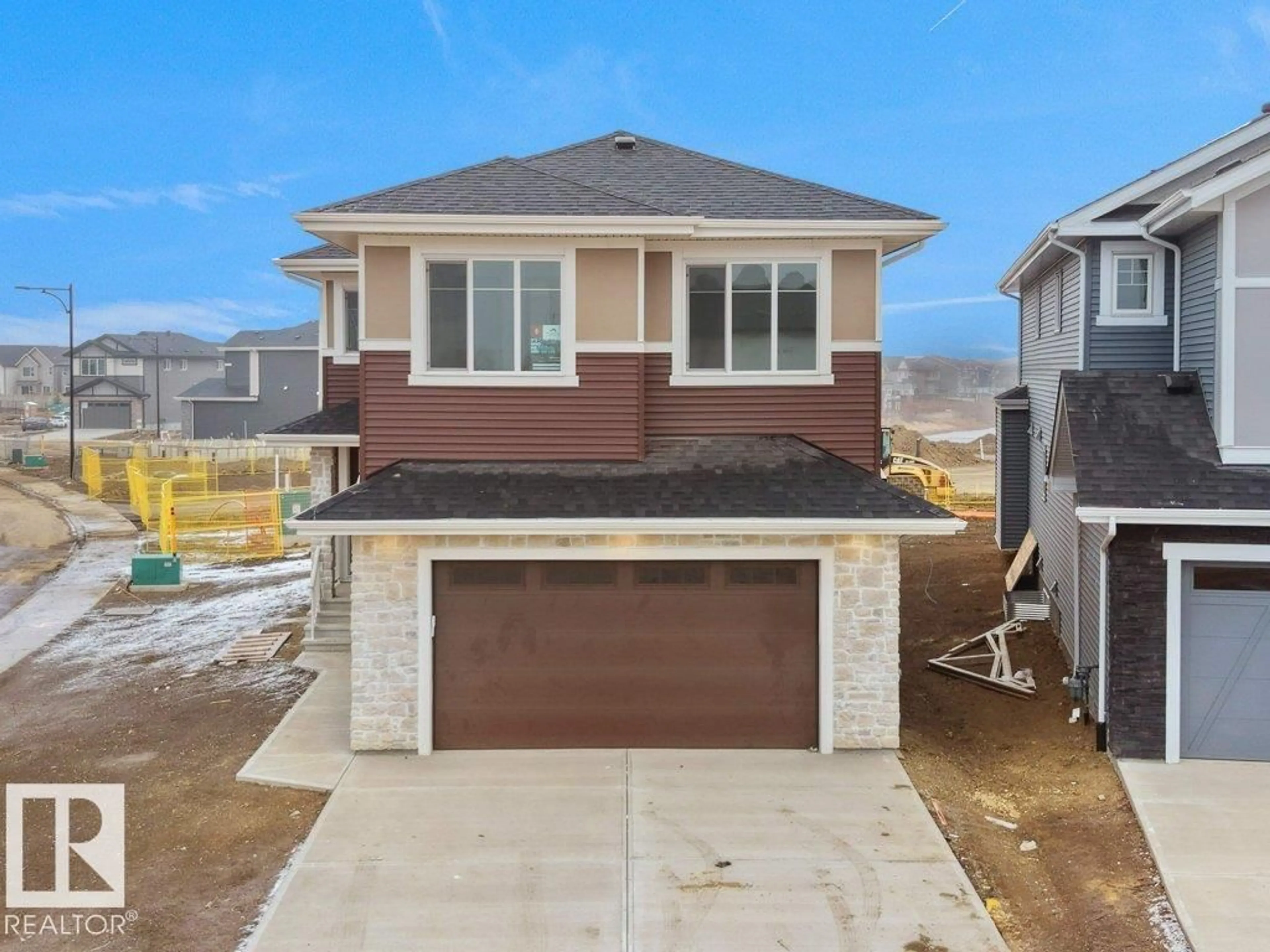 Home with brick exterior material, street for 3305 CHERNOWSKI WAY SW, Edmonton Alberta T6W5H2