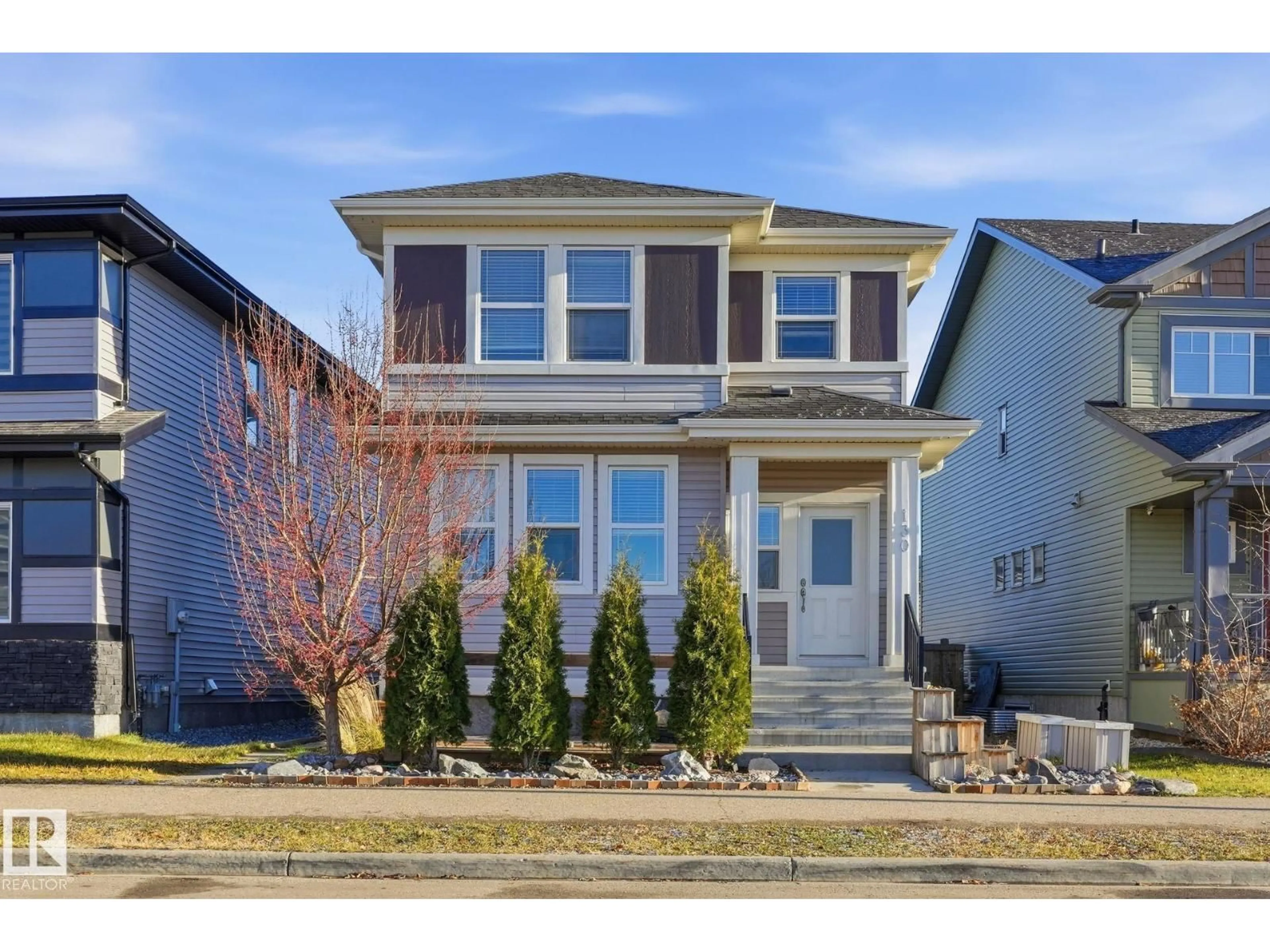 Home with vinyl exterior material, street for 130 HARVEST RIDGE DR, Spruce Grove Alberta T7X0V9