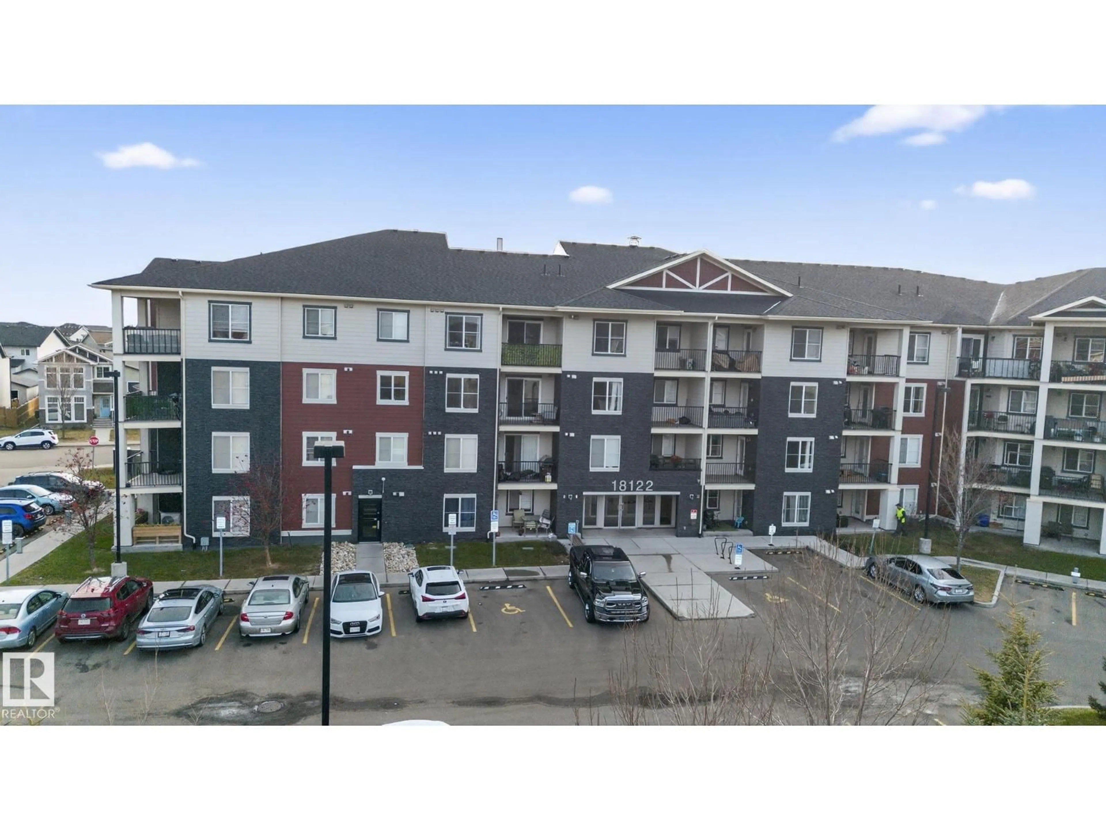 A pic from outside/outdoor area/front of a property/back of a property/a pic from drone, building for #310 - 18122 77 ST, Edmonton Alberta T5Z0N7