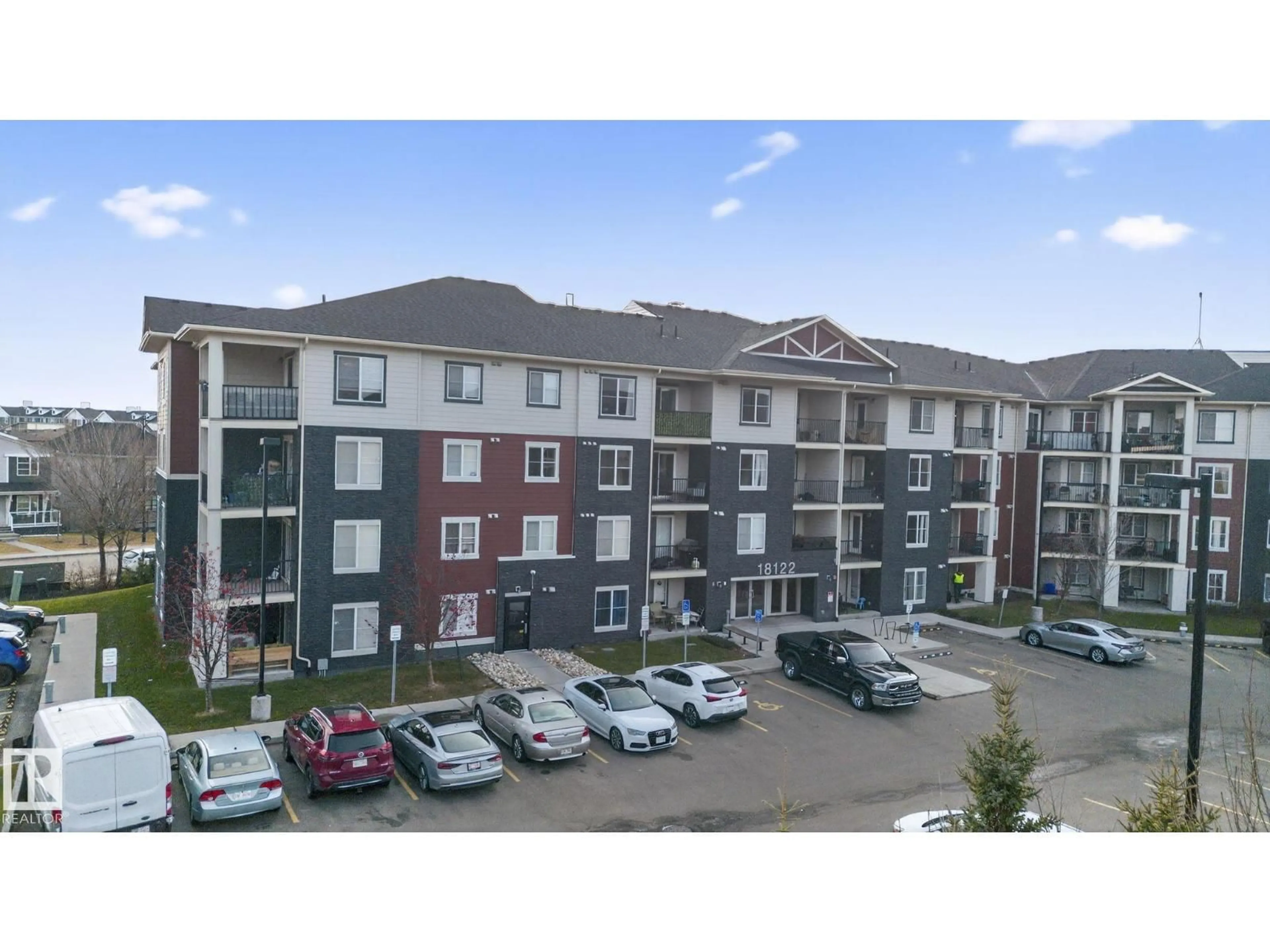 A pic from outside/outdoor area/front of a property/back of a property/a pic from drone, building for #310 - 18122 77 ST, Edmonton Alberta T5Z0N7