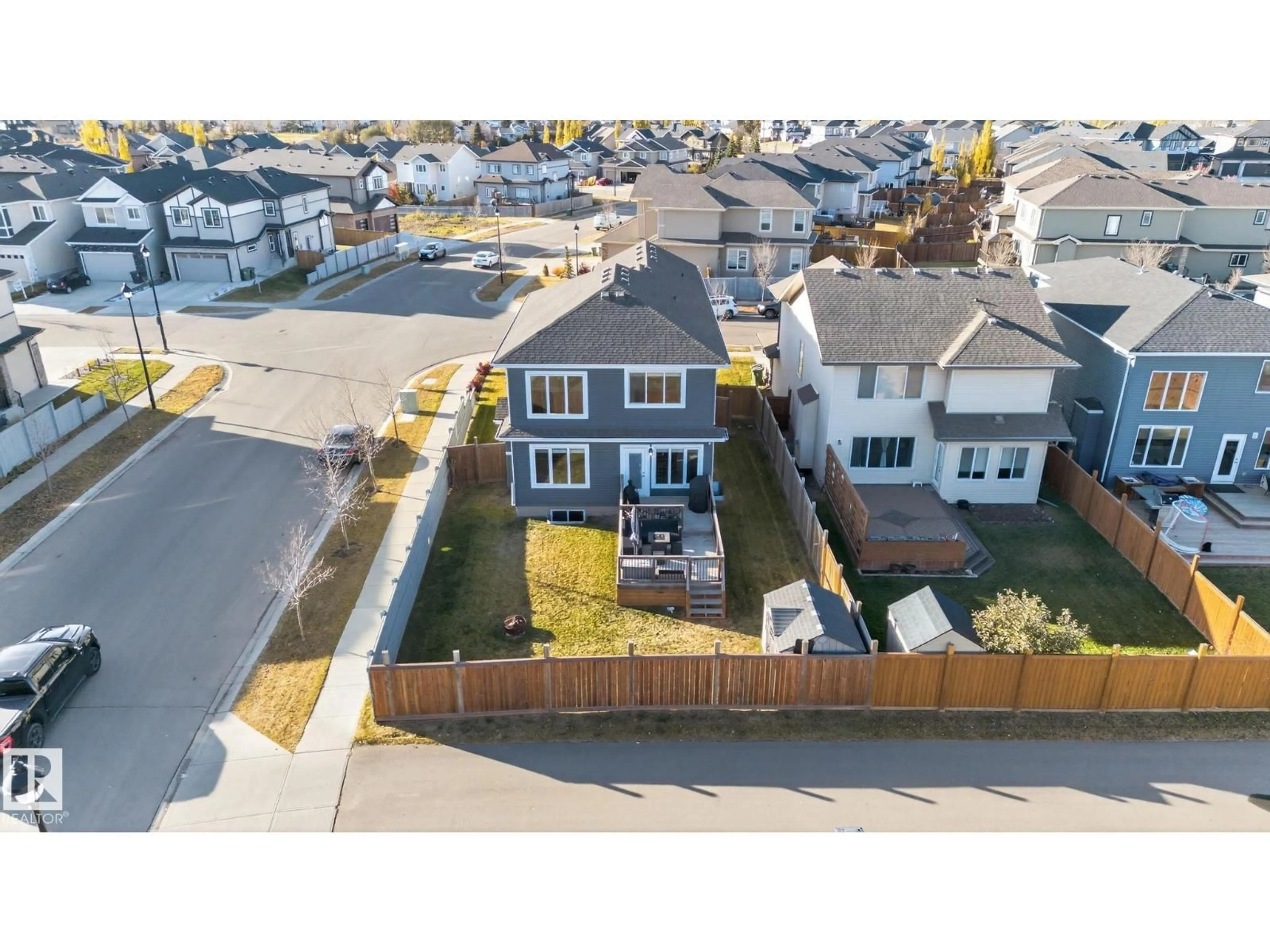 A pic from outside/outdoor area/front of a property/back of a property/a pic from drone, street for 4301 38A ST, Beaumont Alberta T4X3B8