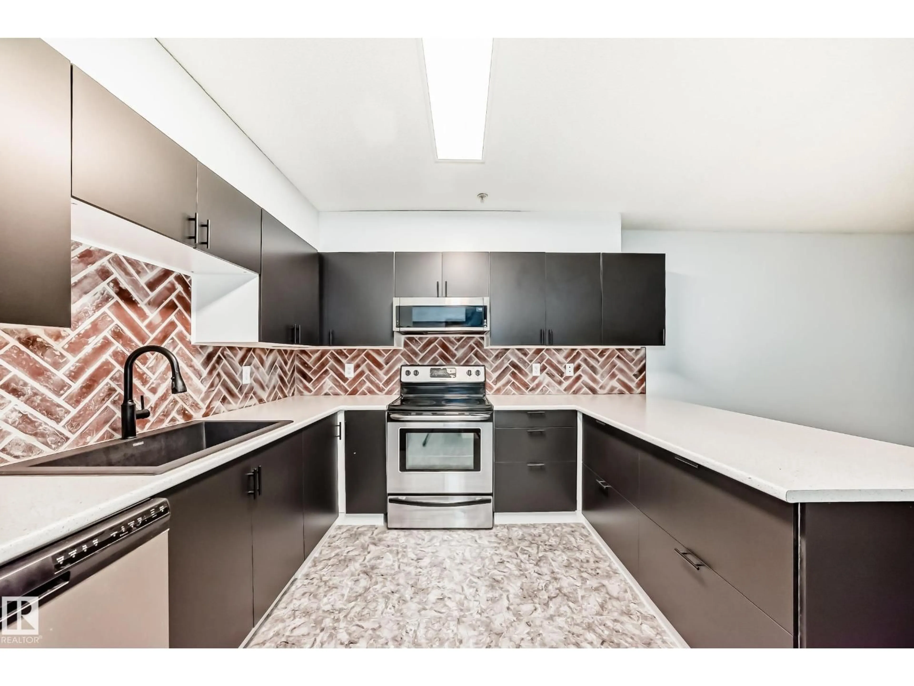 Contemporary kitchen, ceramic/tile floor for #301A - 260 SPRUCE RIDGE RD, Spruce Grove Alberta T7X0A3
