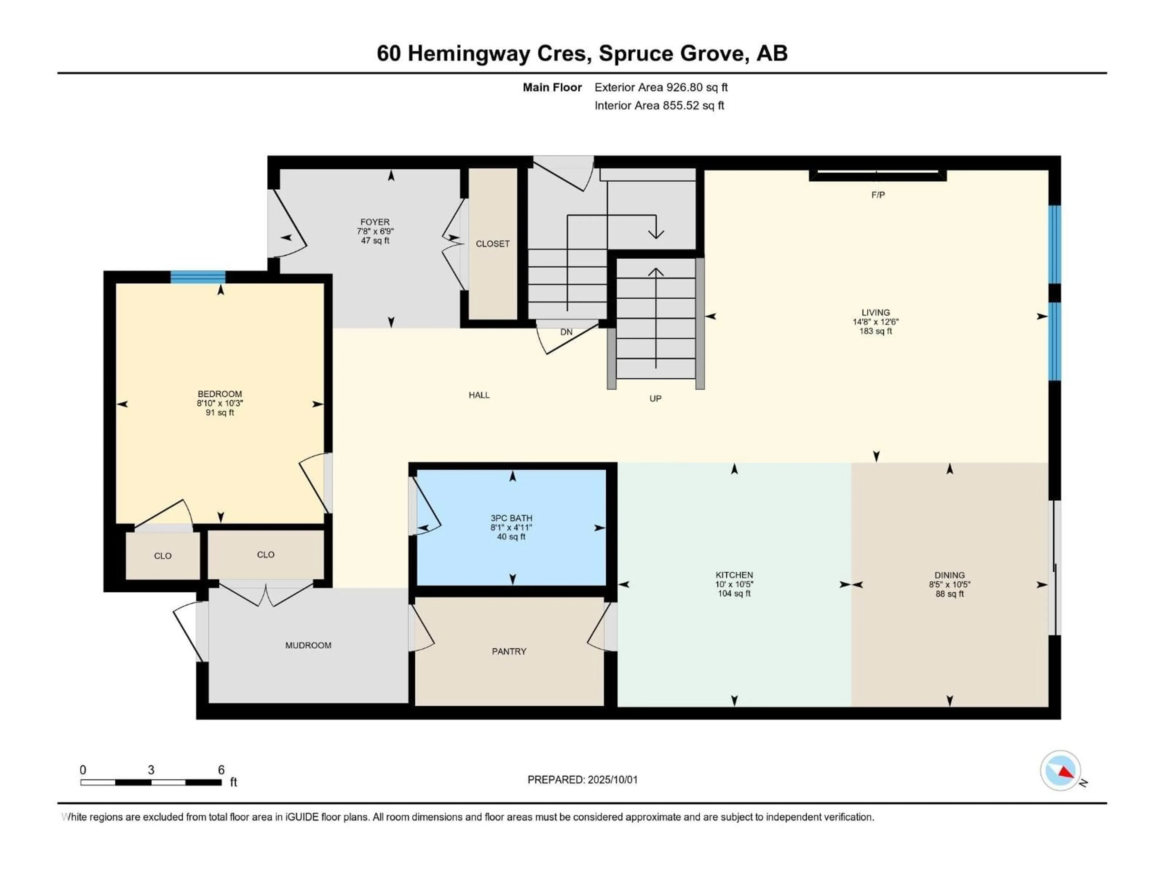 Floor plan for 60 HEMINGWAY CR, Spruce Grove Alberta T7X2L6