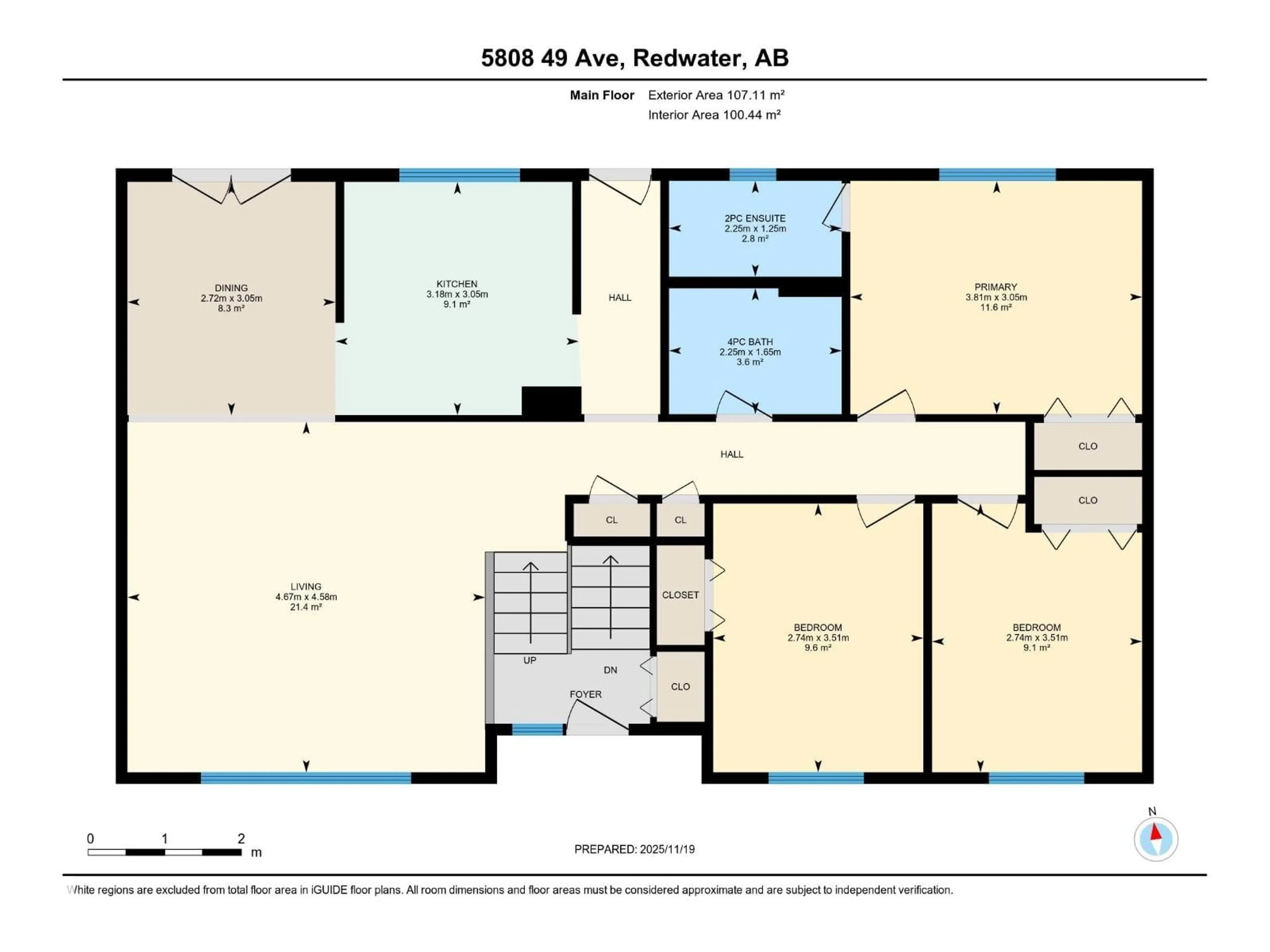 Floor plan for 5808 49 AV, Redwater Alberta T0A2W0