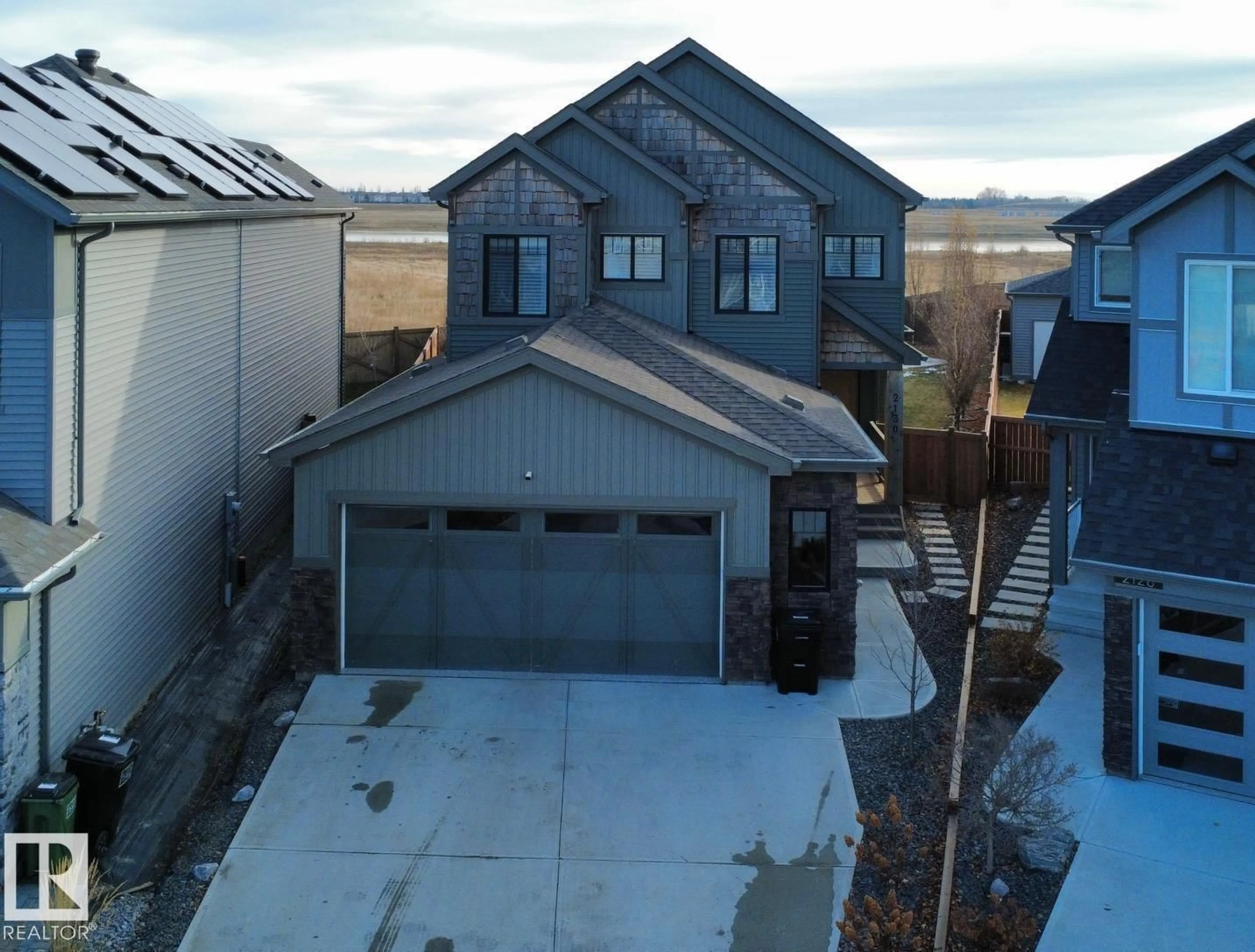 A pic from outside/outdoor area/front of a property/back of a property/a pic from drone, street for 2130 GRAYDON HILL CR, Edmonton Alberta T6W4K6