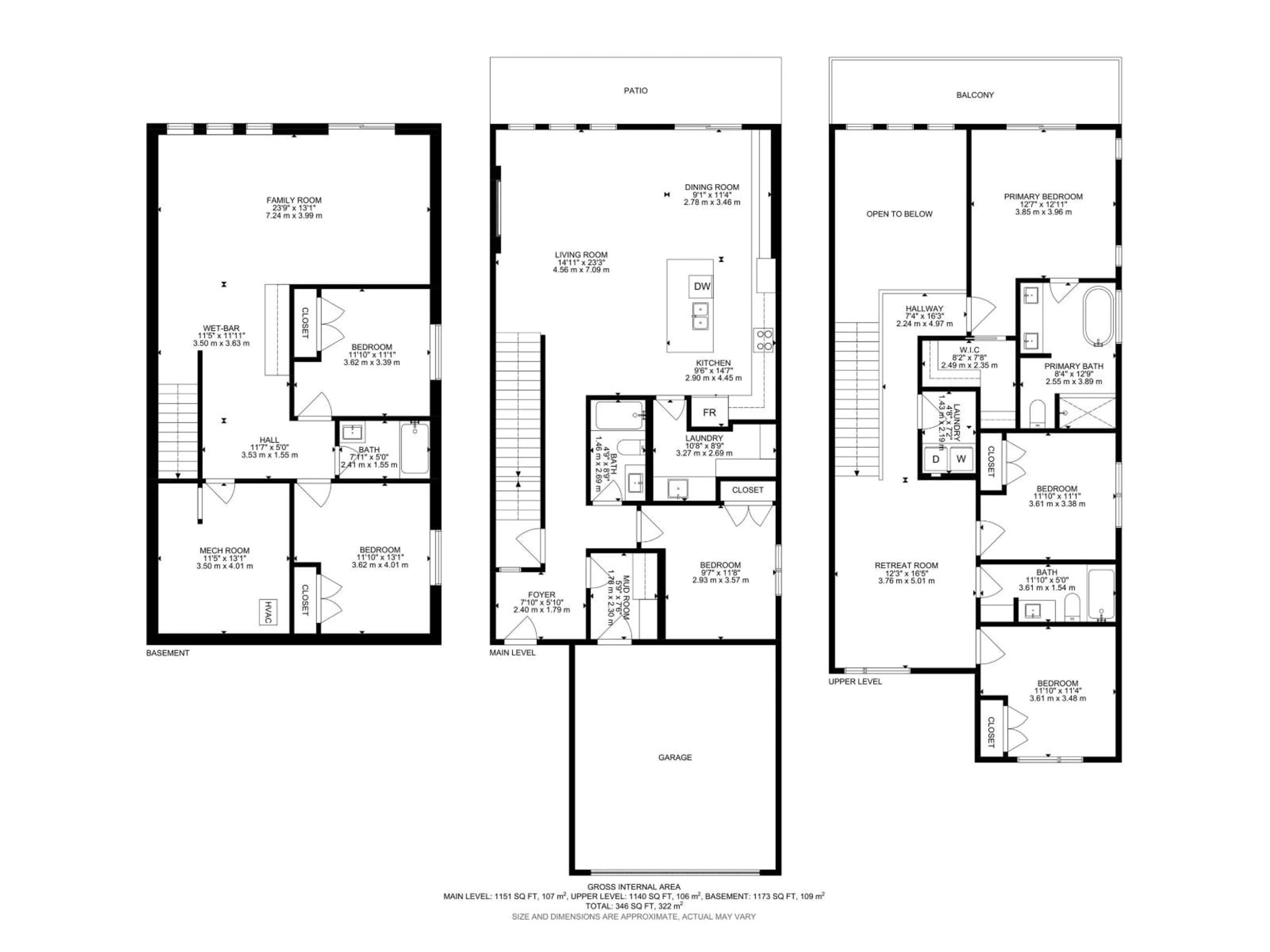 Floor plan for 28 ELDRIDGE PT, St. Albert Alberta T8N8C4