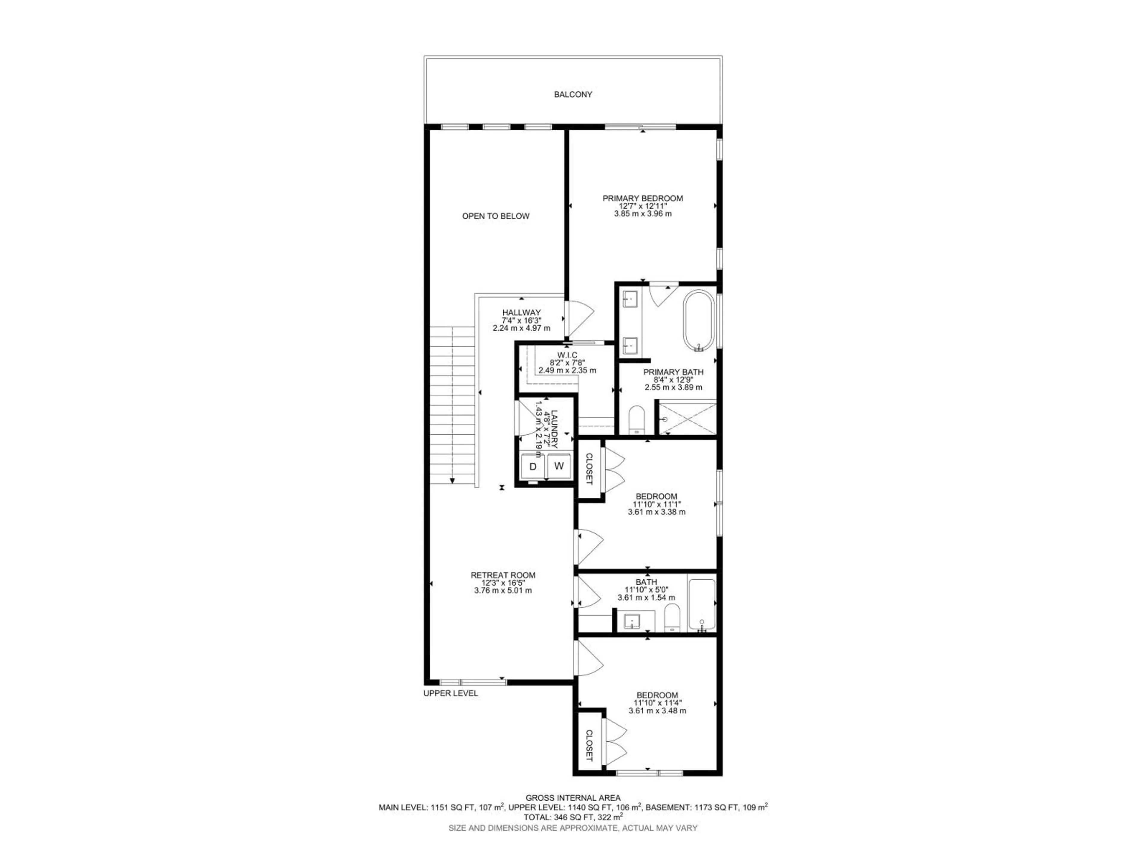 Floor plan for 28 ELDRIDGE PT, St. Albert Alberta T8N8C4