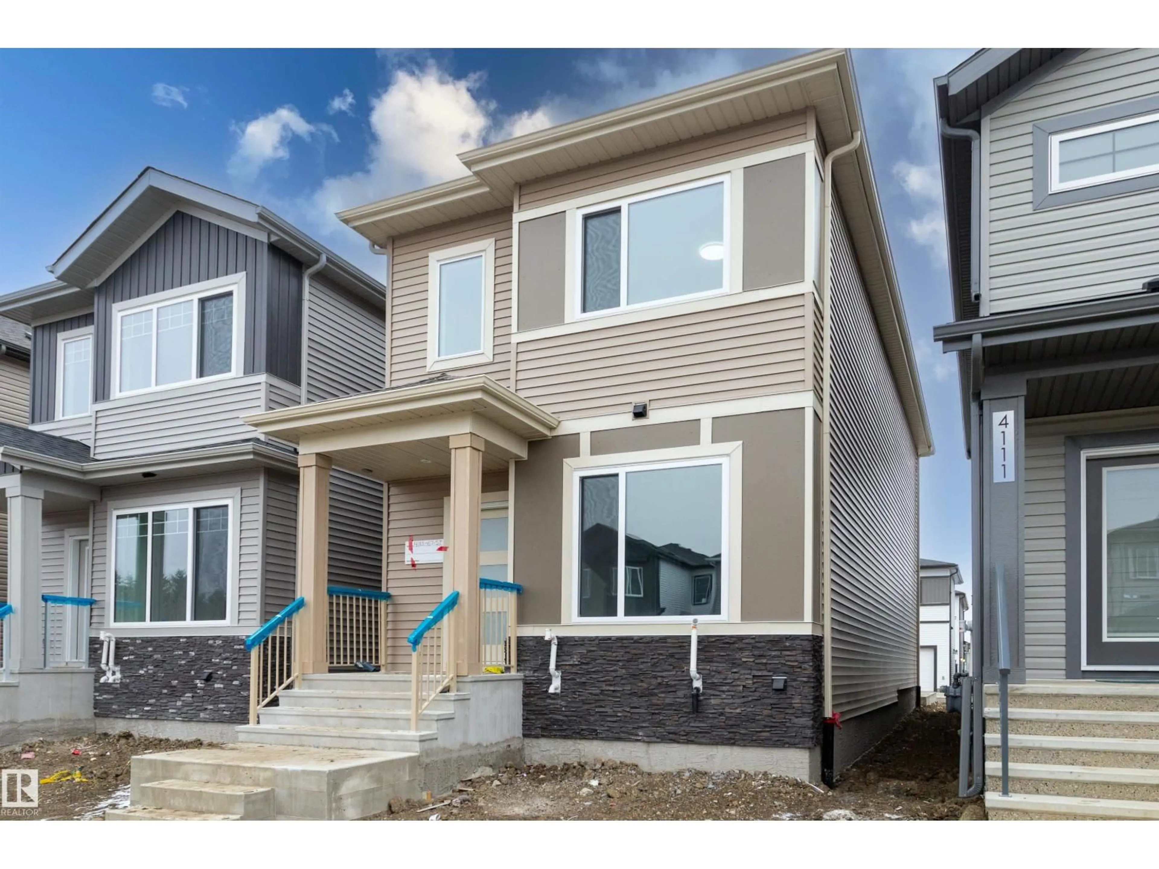 Home with vinyl exterior material, street for 4113 67 ST, Beaumont Alberta T4X3E9