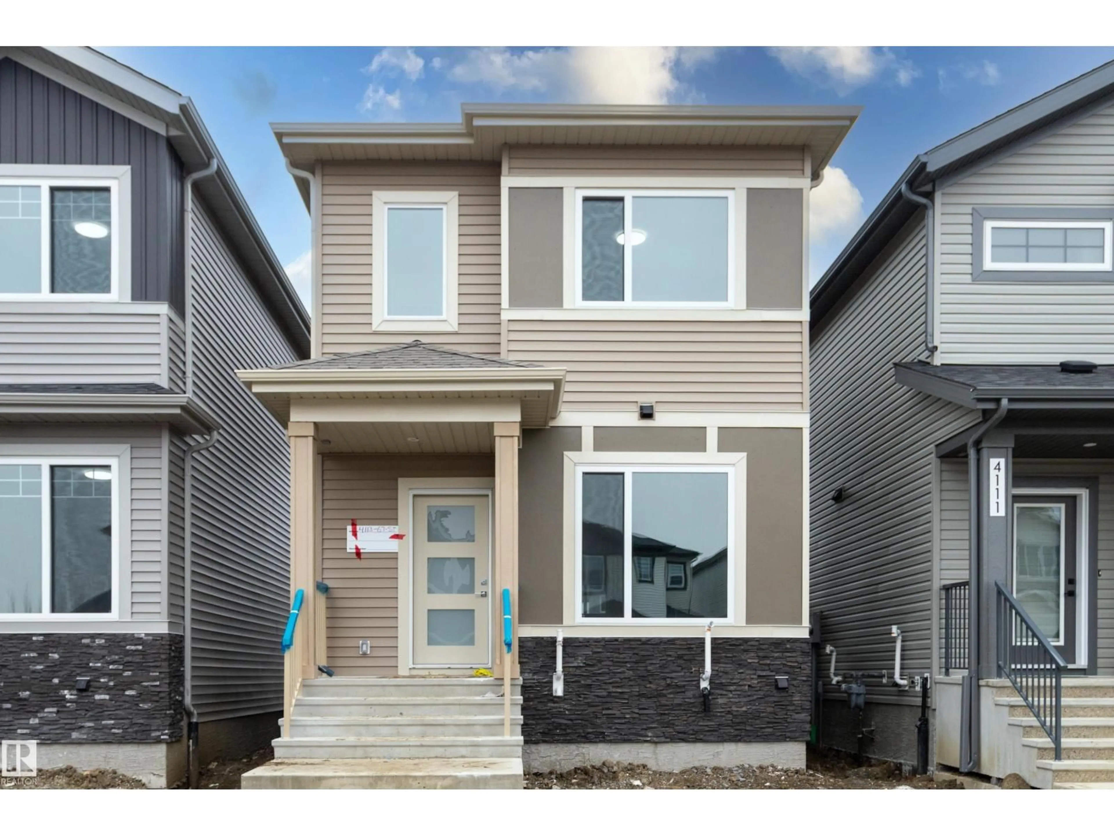 Home with vinyl exterior material, street for 4113 67 ST, Beaumont Alberta T4X3E9