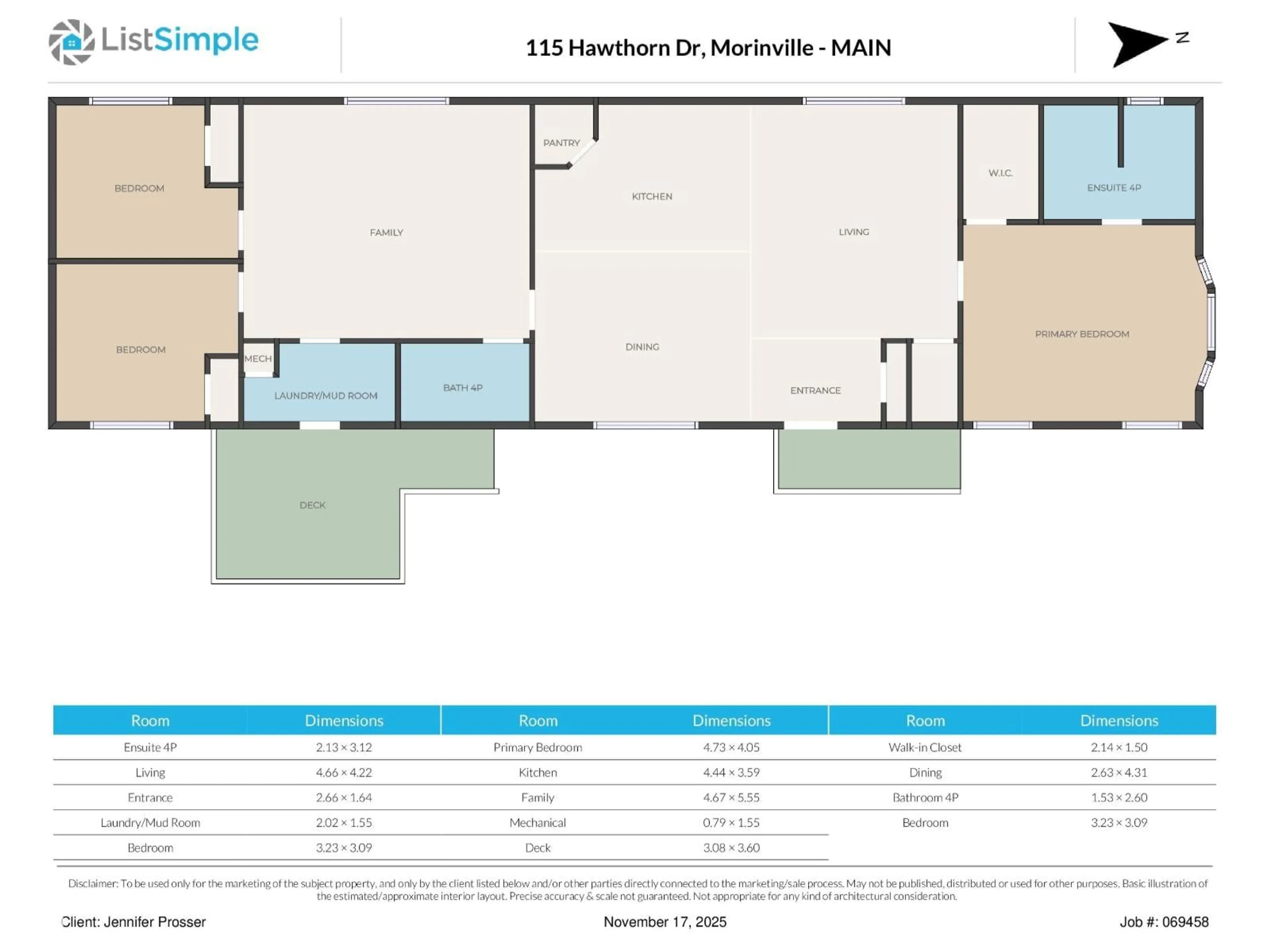 Floor plan for 115 HAWTHORN DR, Morinville Alberta T8R2P7