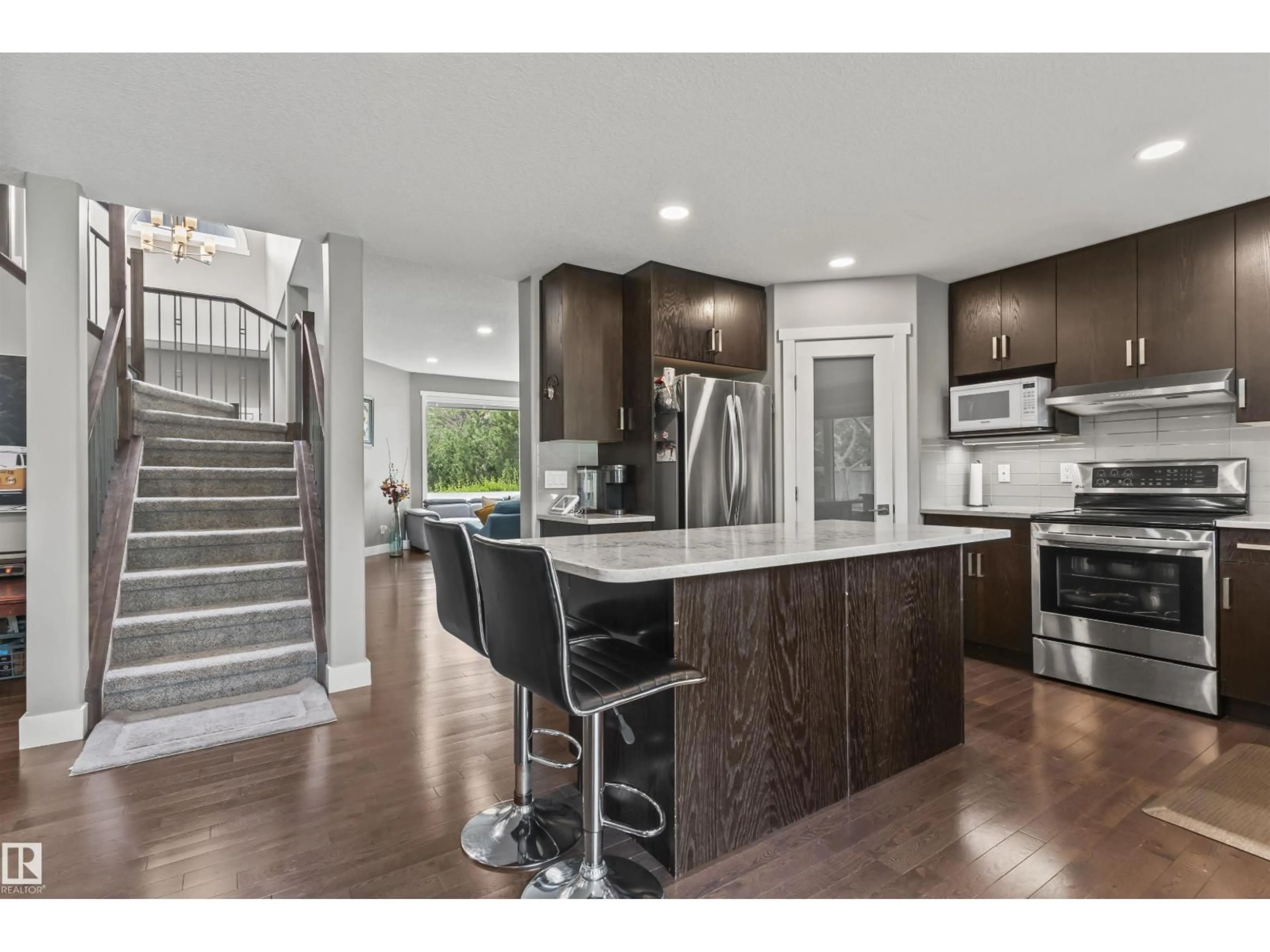 Open concept kitchen, unknown for 3747 30 ST, Edmonton Alberta T6T1H7