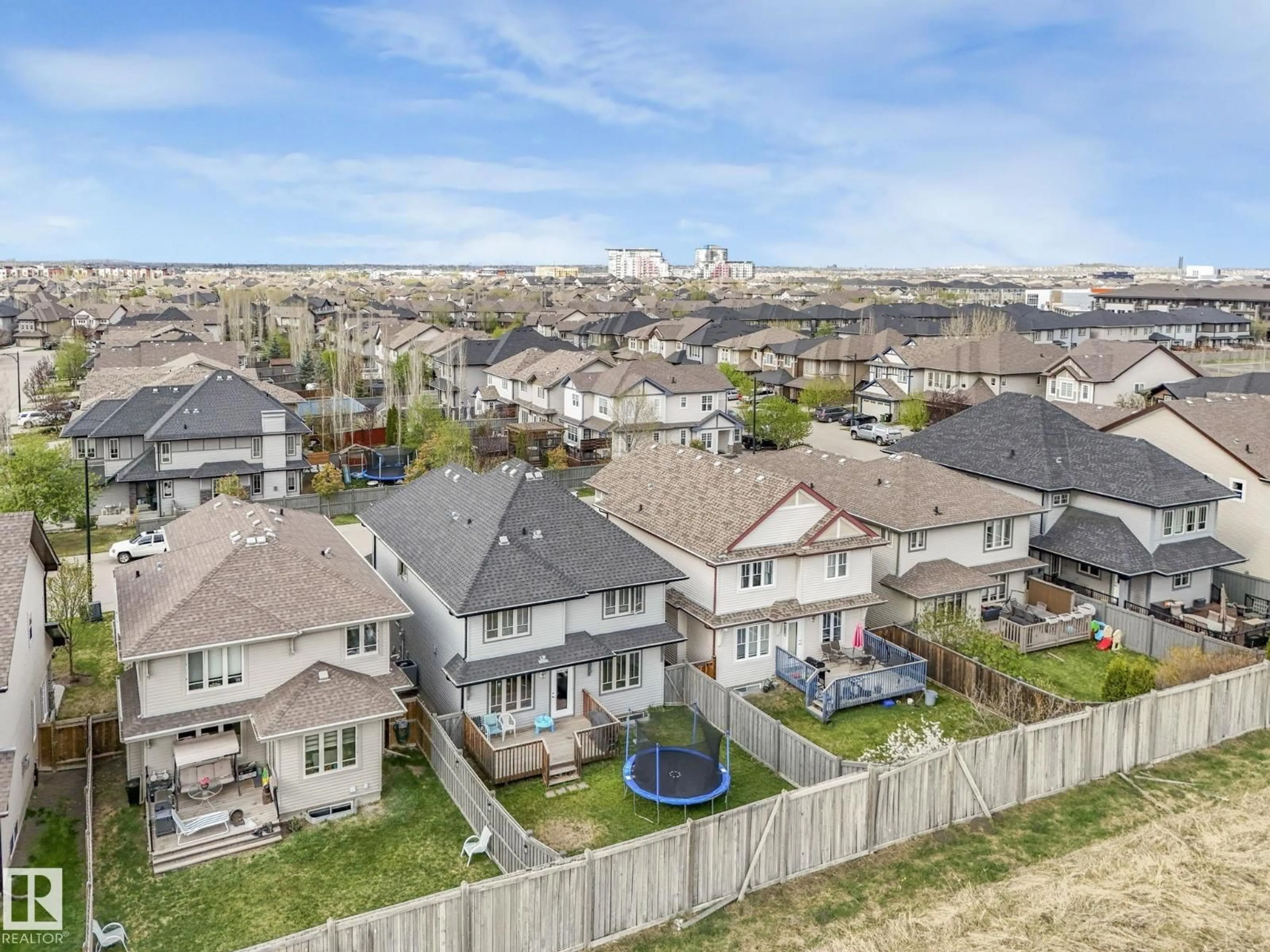 A pic from outside/outdoor area/front of a property/back of a property/a pic from drone, mountain view for 2651 ANDERSON CR, Edmonton Alberta T6W0K7