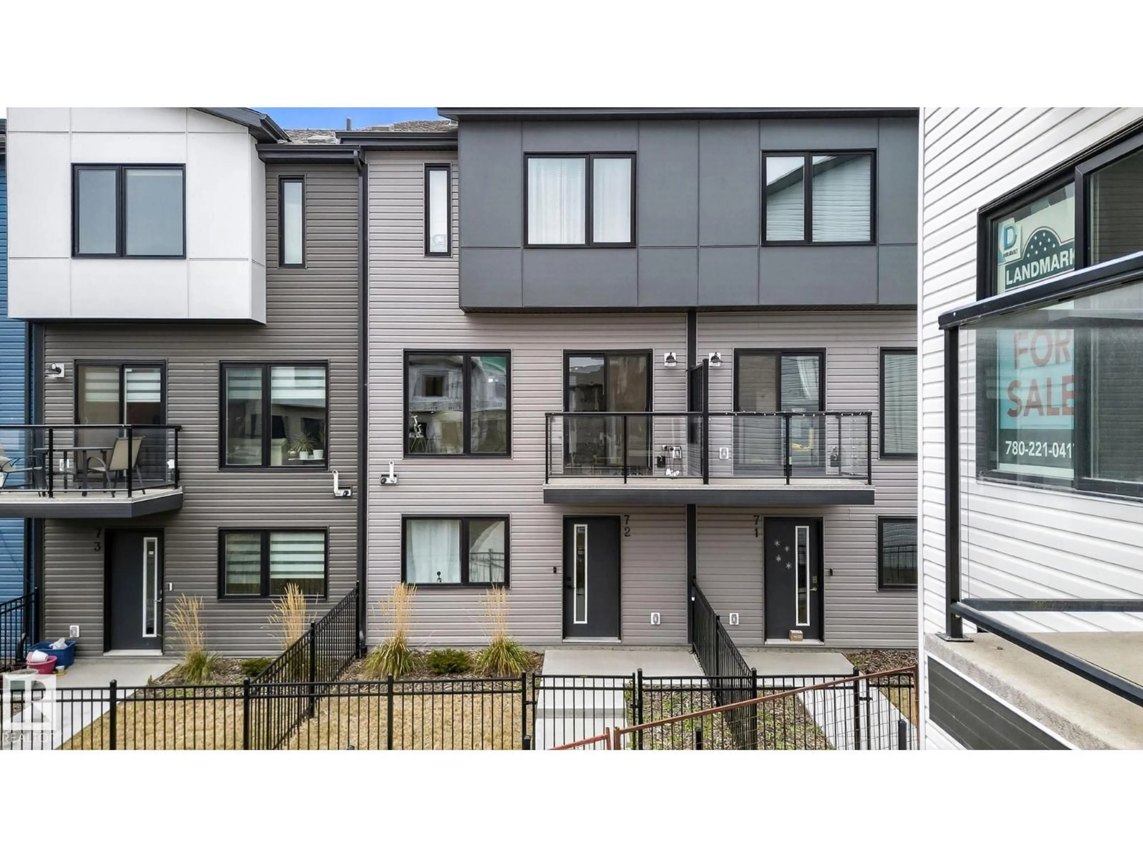 Home with vinyl exterior material, street for #72 - 11910 35 AV, Edmonton Alberta T6W4Z8