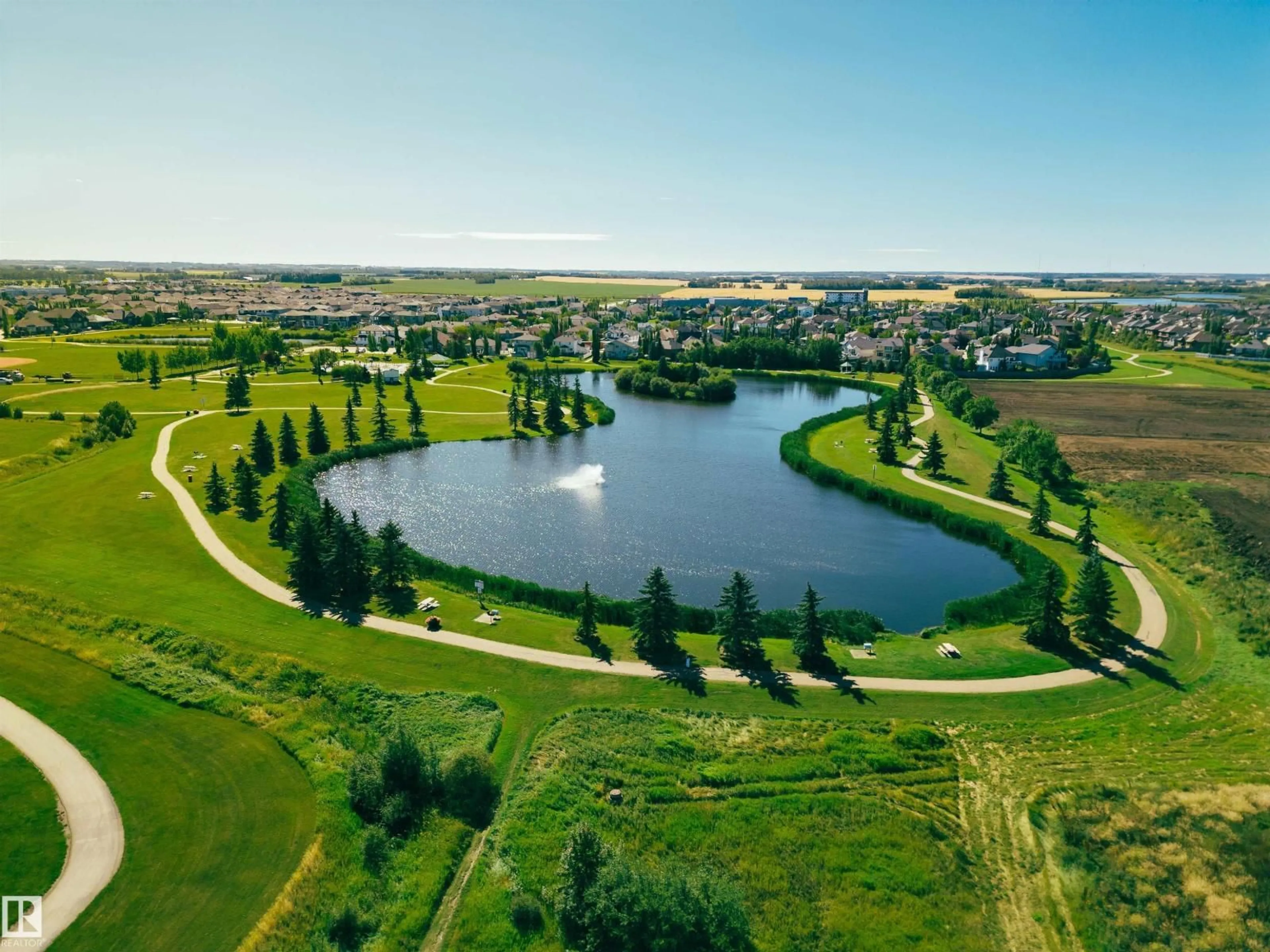 A pic from outside/outdoor area/front of a property/back of a property/a pic from drone, water/lake/river/ocean view for 6411 63 ST, Beaumont Alberta T4X3E2