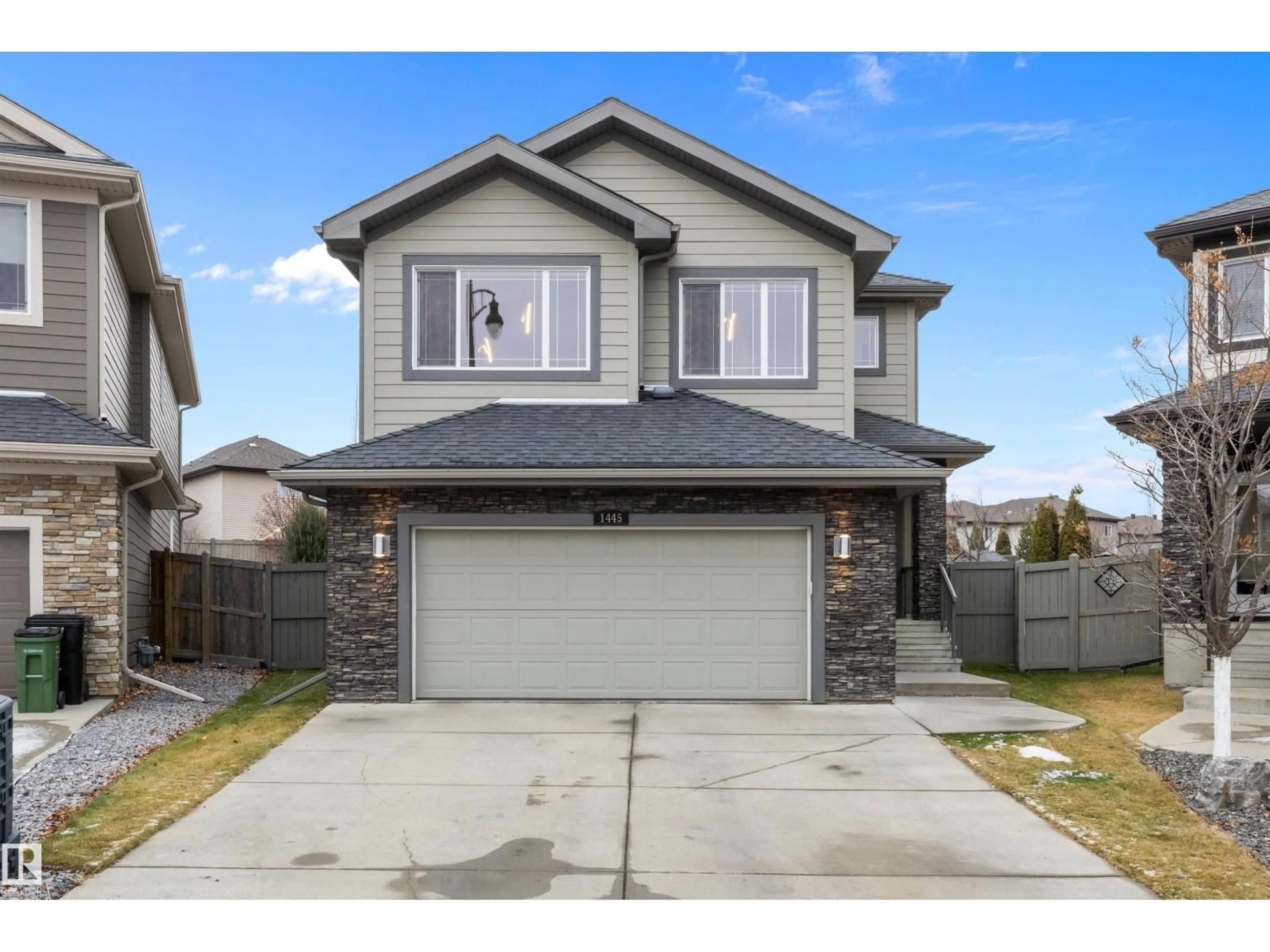 Home with vinyl exterior material, street for SW - 1445 WATES LINK LI, Edmonton Alberta T6W0V1