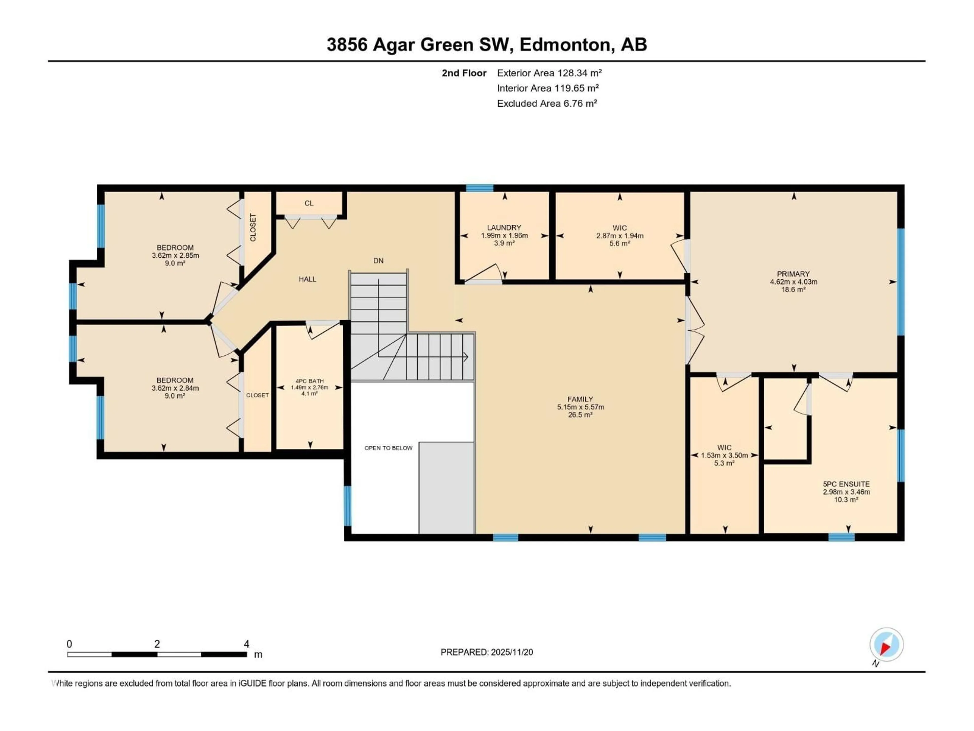 Floor plan for 3856 AGAR GR, Edmonton Alberta T6W0W9