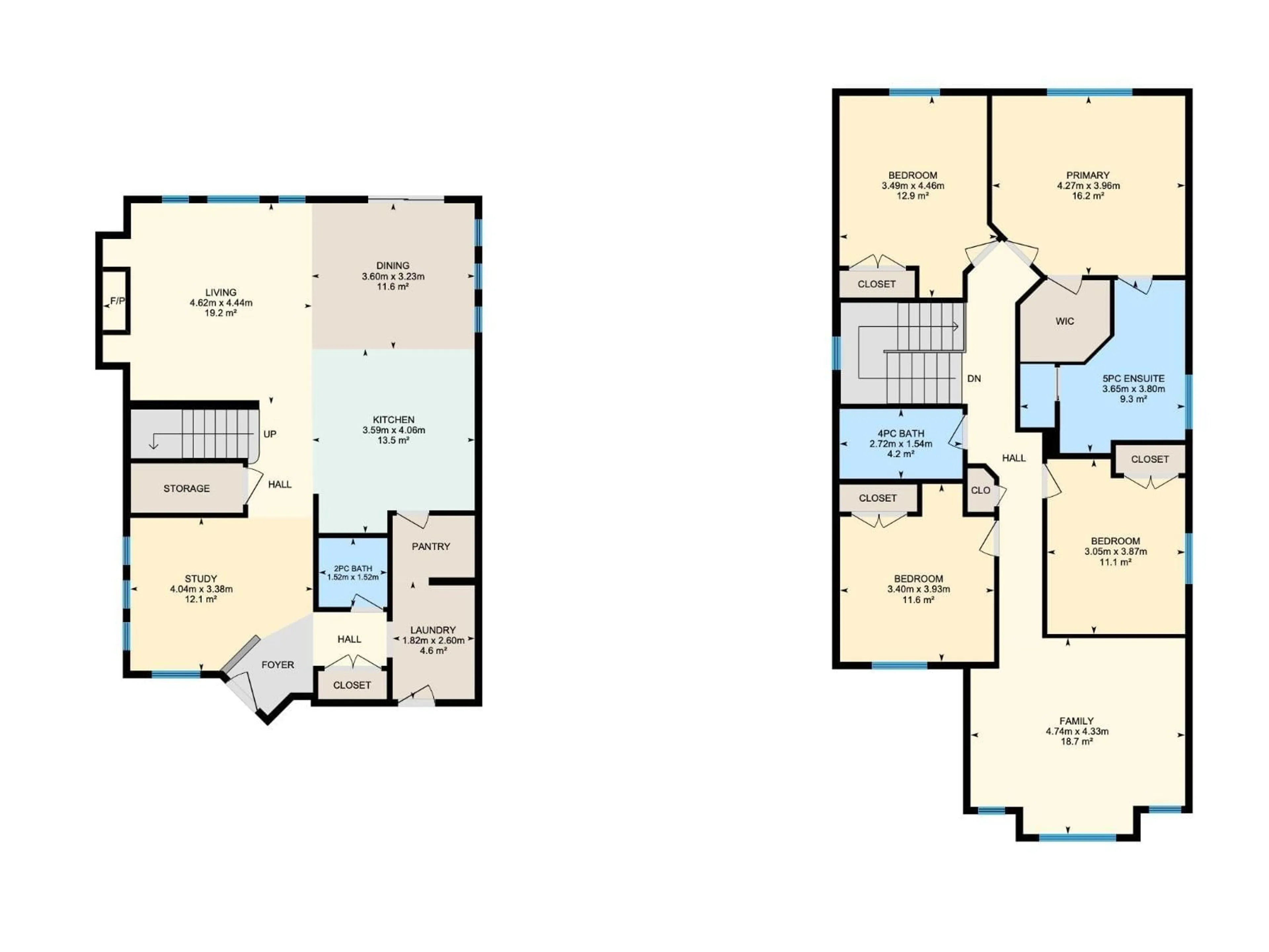 Floor plan for NW - 9715 205 ST, Edmonton Alberta T5T4V1