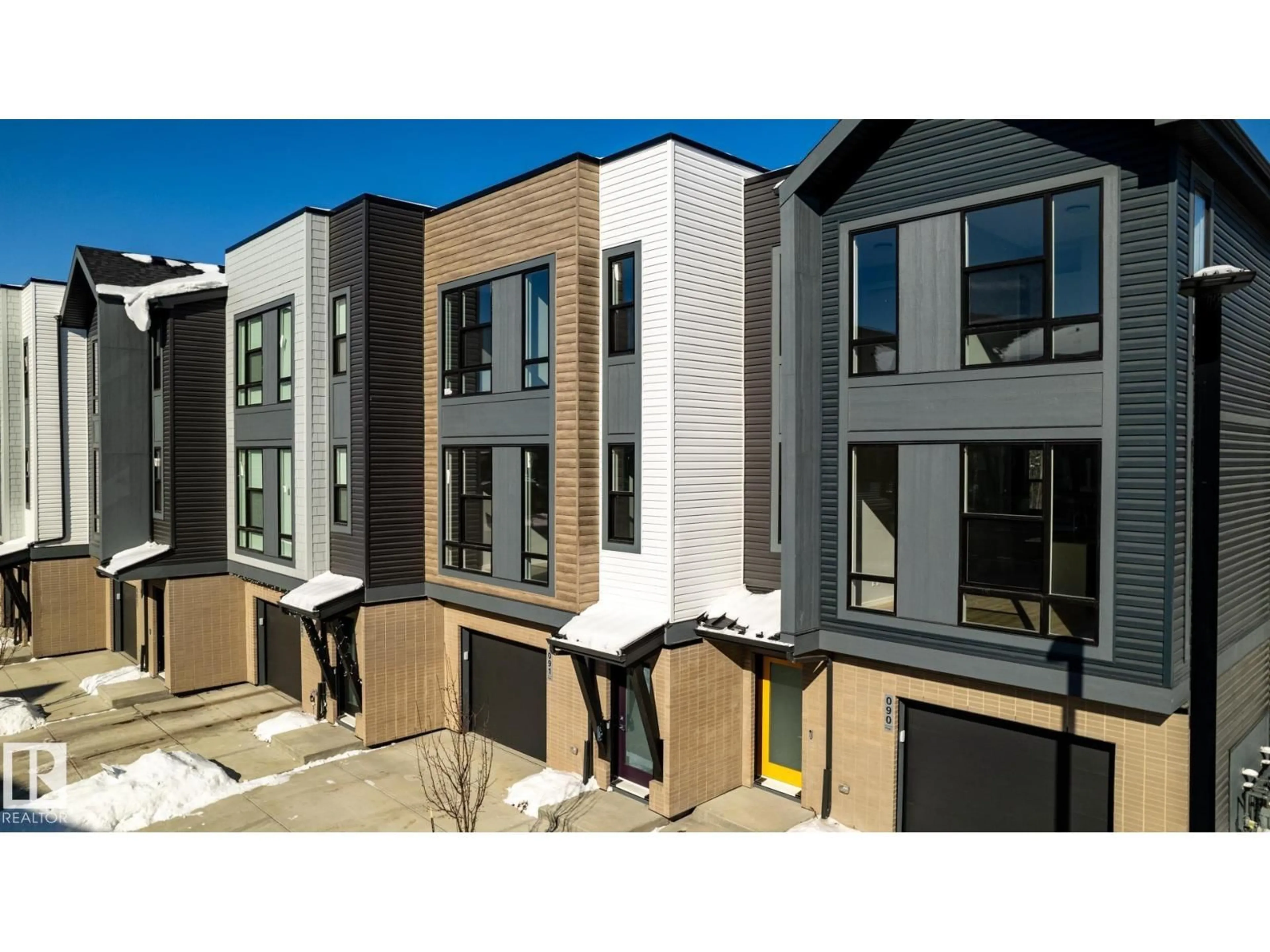 A pic from outside/outdoor area/front of a property/back of a property/a pic from drone, street for #91 - 1304 RUTHERFORD RD, Edmonton Alberta T6W0B4