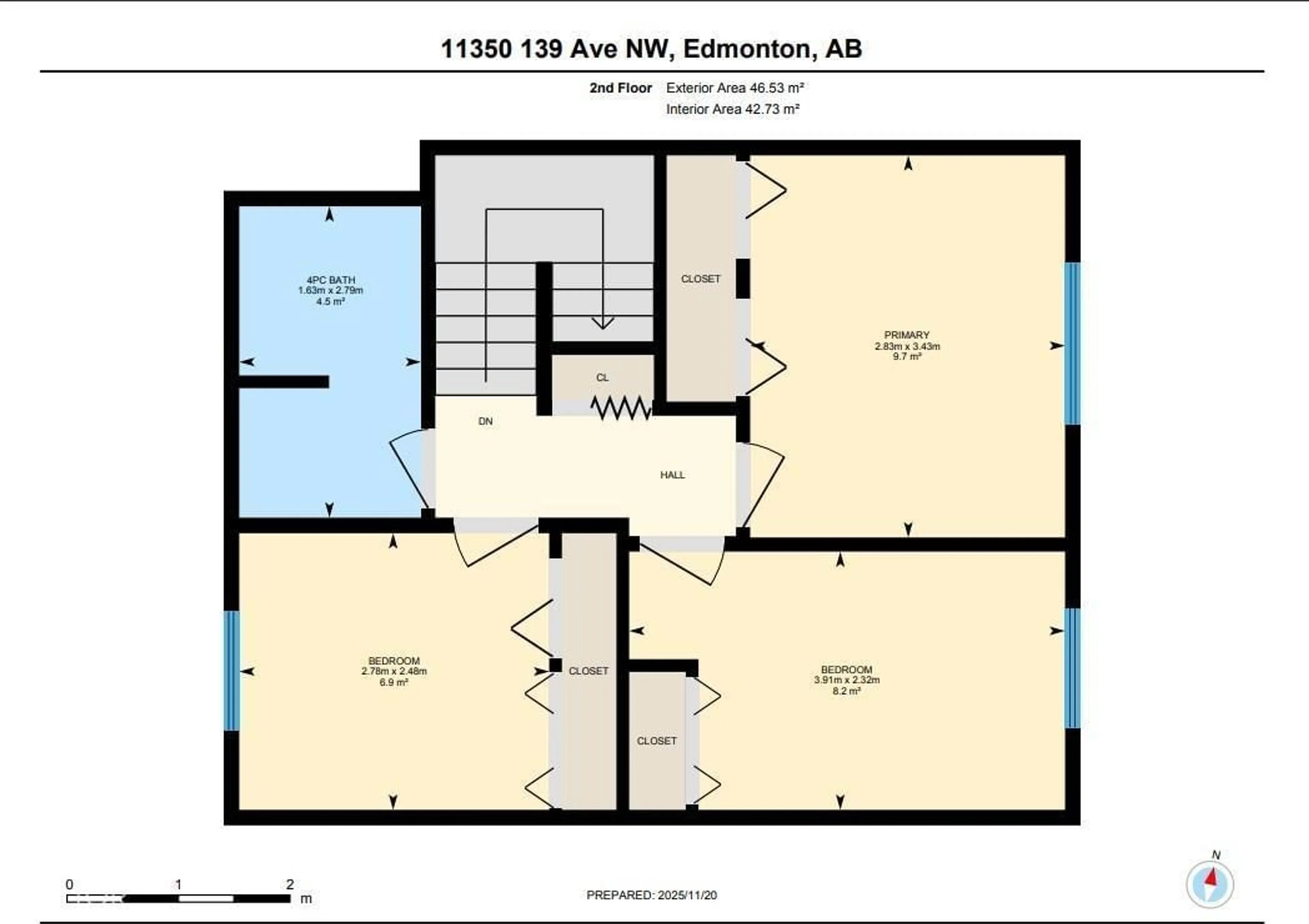 Floor plan for NW - 11350 139 AV, Edmonton Alberta T5Y2N3