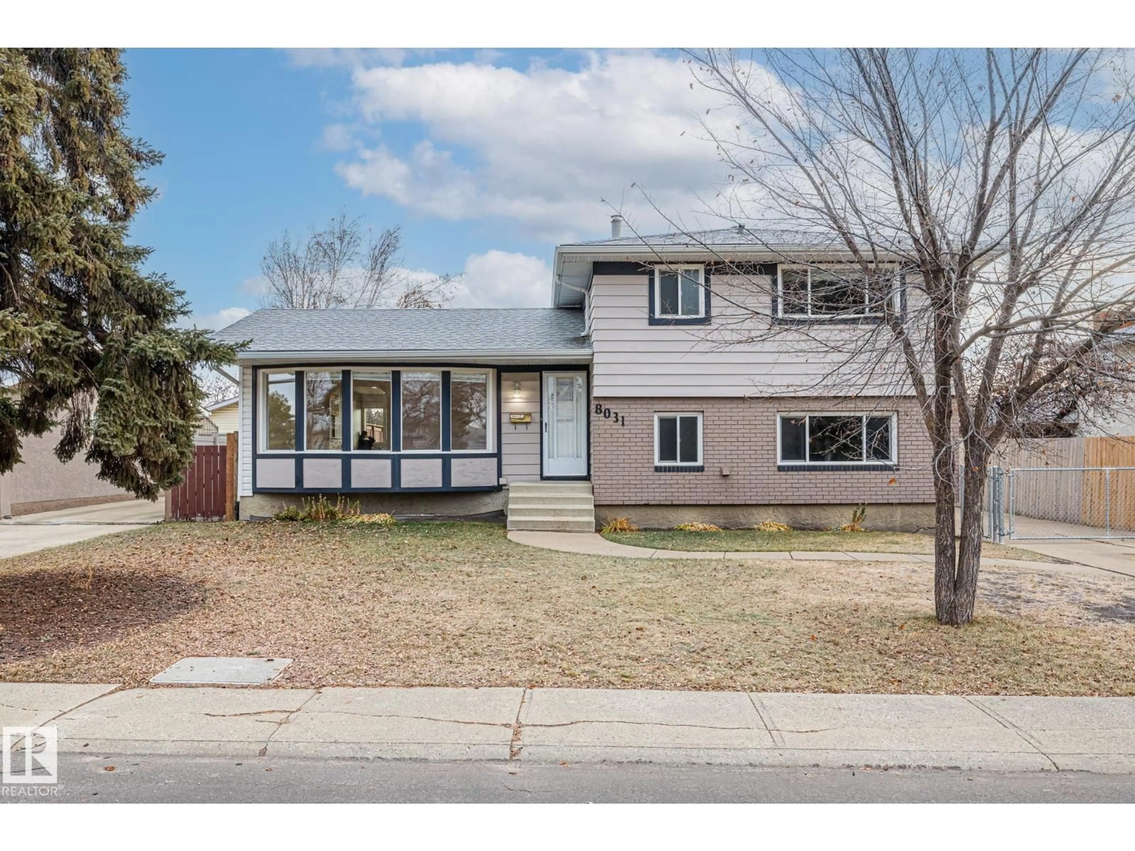 Home with vinyl exterior material, street for 8031 179A ST NW, Edmonton Alberta T5T0S3