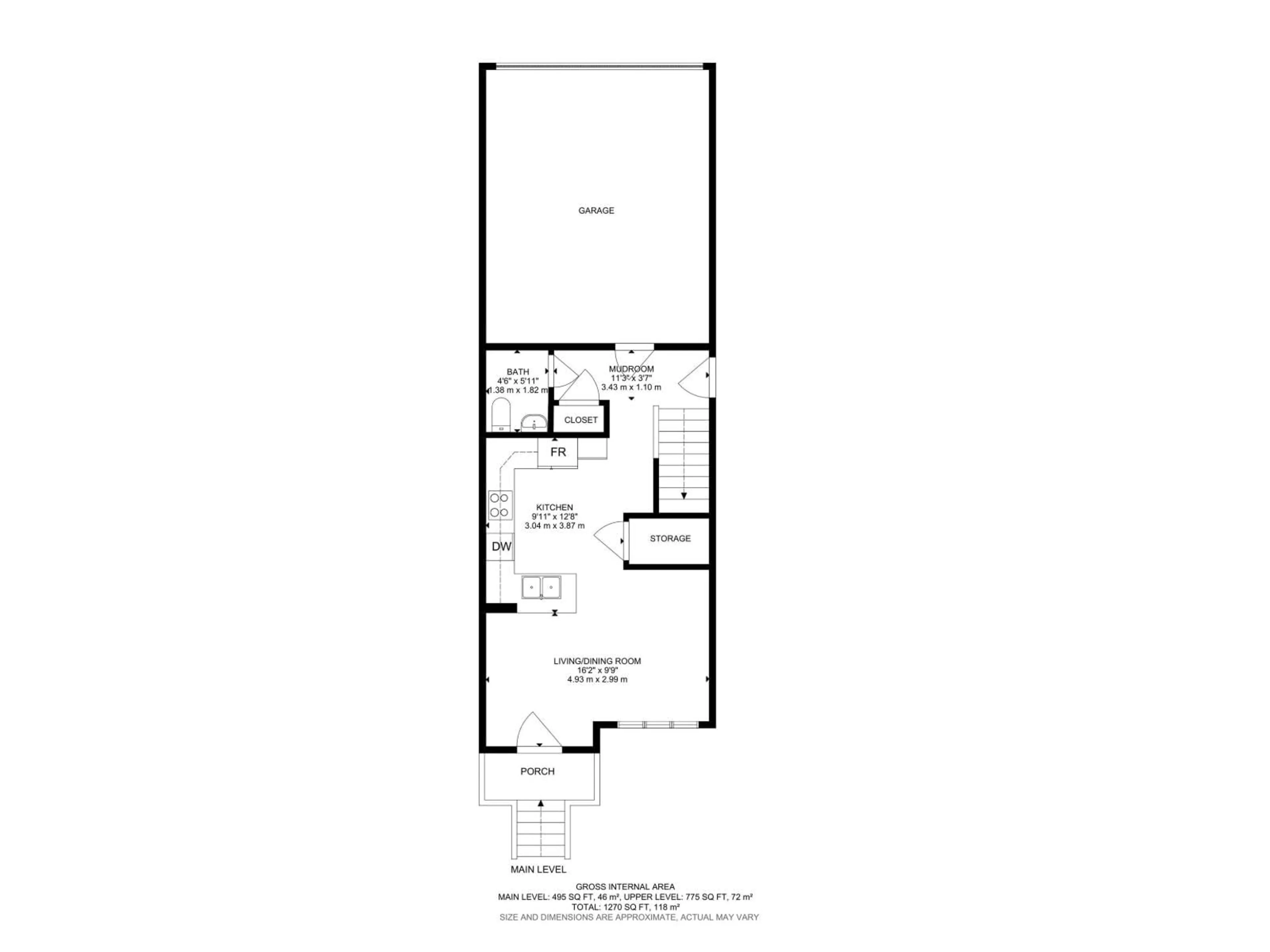 Floor plan for #7 - 2710 66 ST, Edmonton Alberta T6X3H4