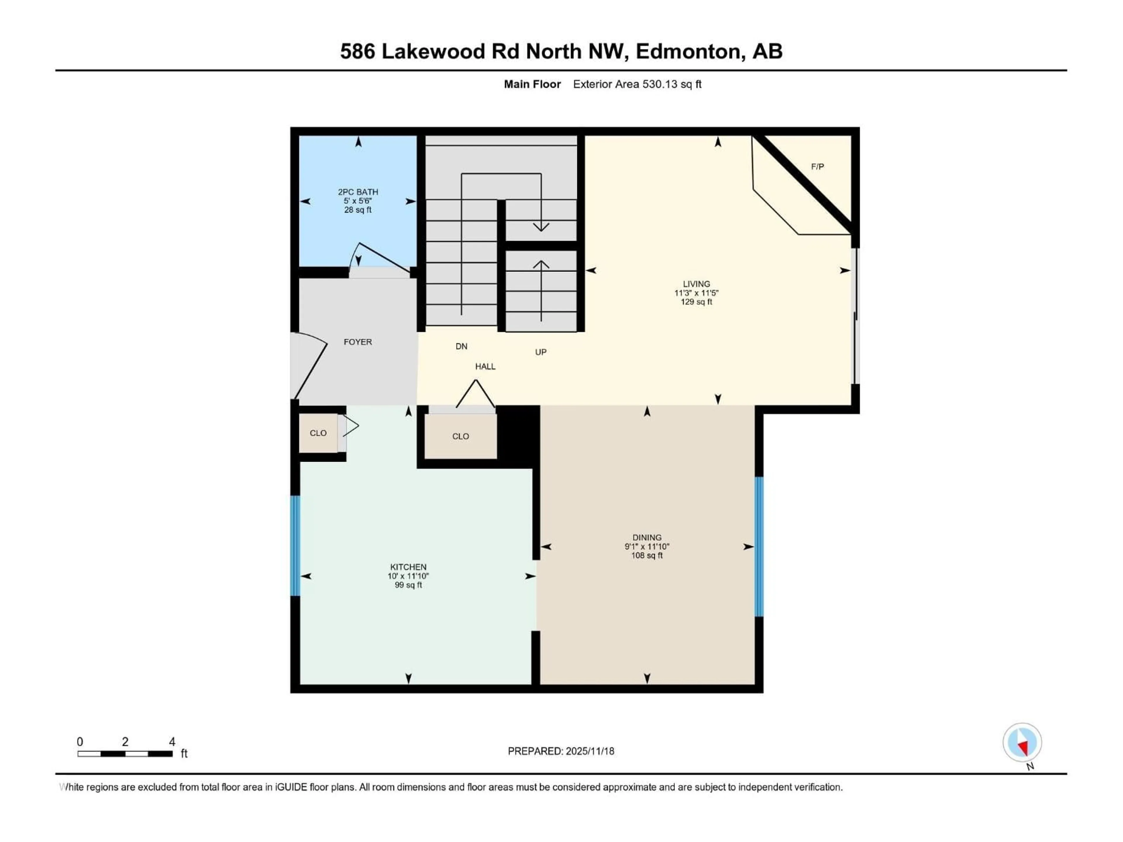 Floor plan for 586 LAKEWOOD RD, Edmonton Alberta T6K3Y1