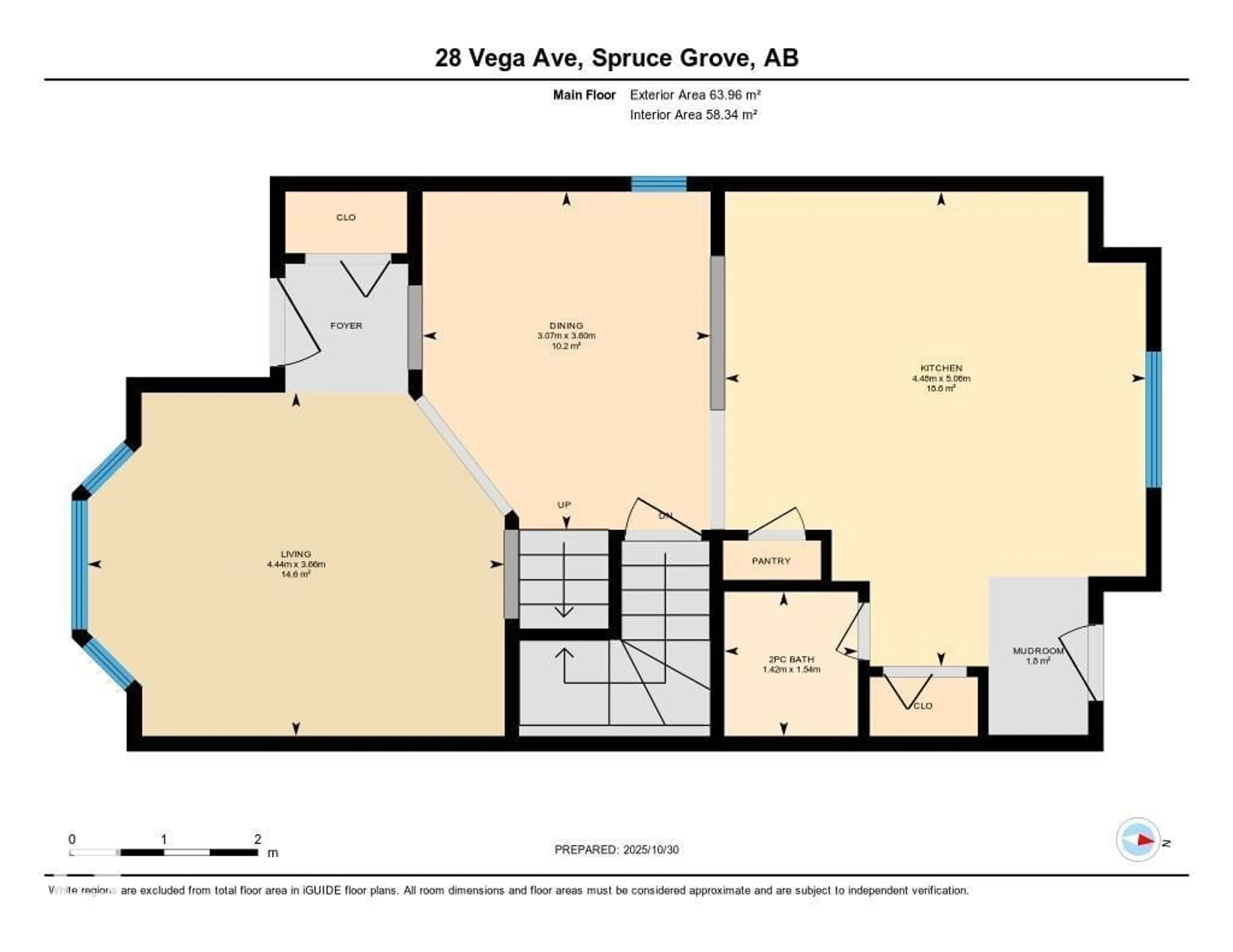Floor plan for 28 VEGA AV, Spruce Grove Alberta T7X4R8