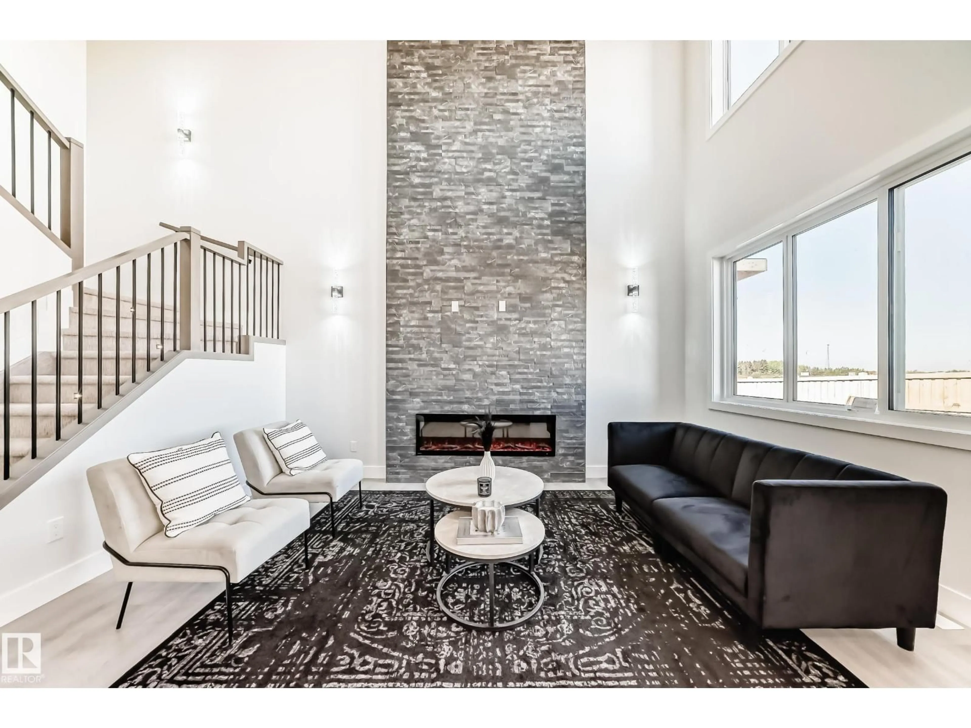 Living room with furniture, unknown for 4 EDGEFIELD WY, St. Albert Alberta T8N8A1