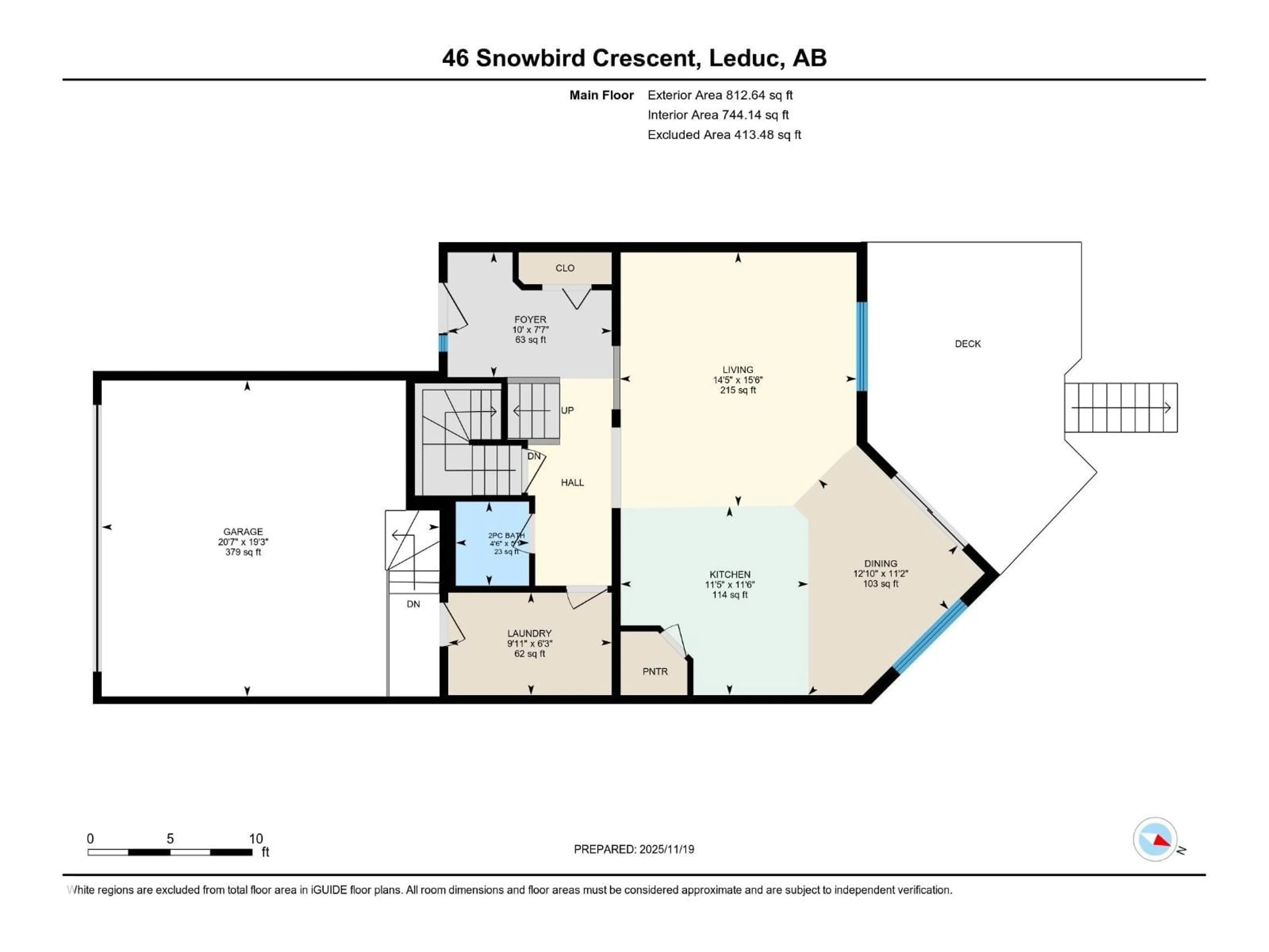 Floor plan for 46 SNOWBIRD CR, Leduc Alberta T9E0H6