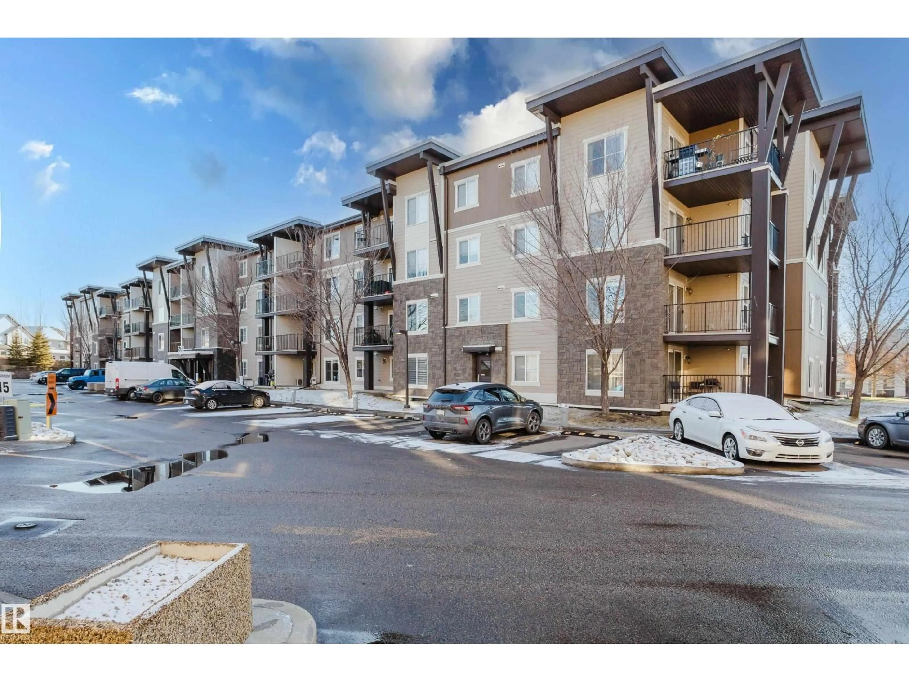 A pic from outside/outdoor area/front of a property/back of a property/a pic from drone, unknown for #109 - 530 WATT BV, Edmonton Alberta T6X1P7