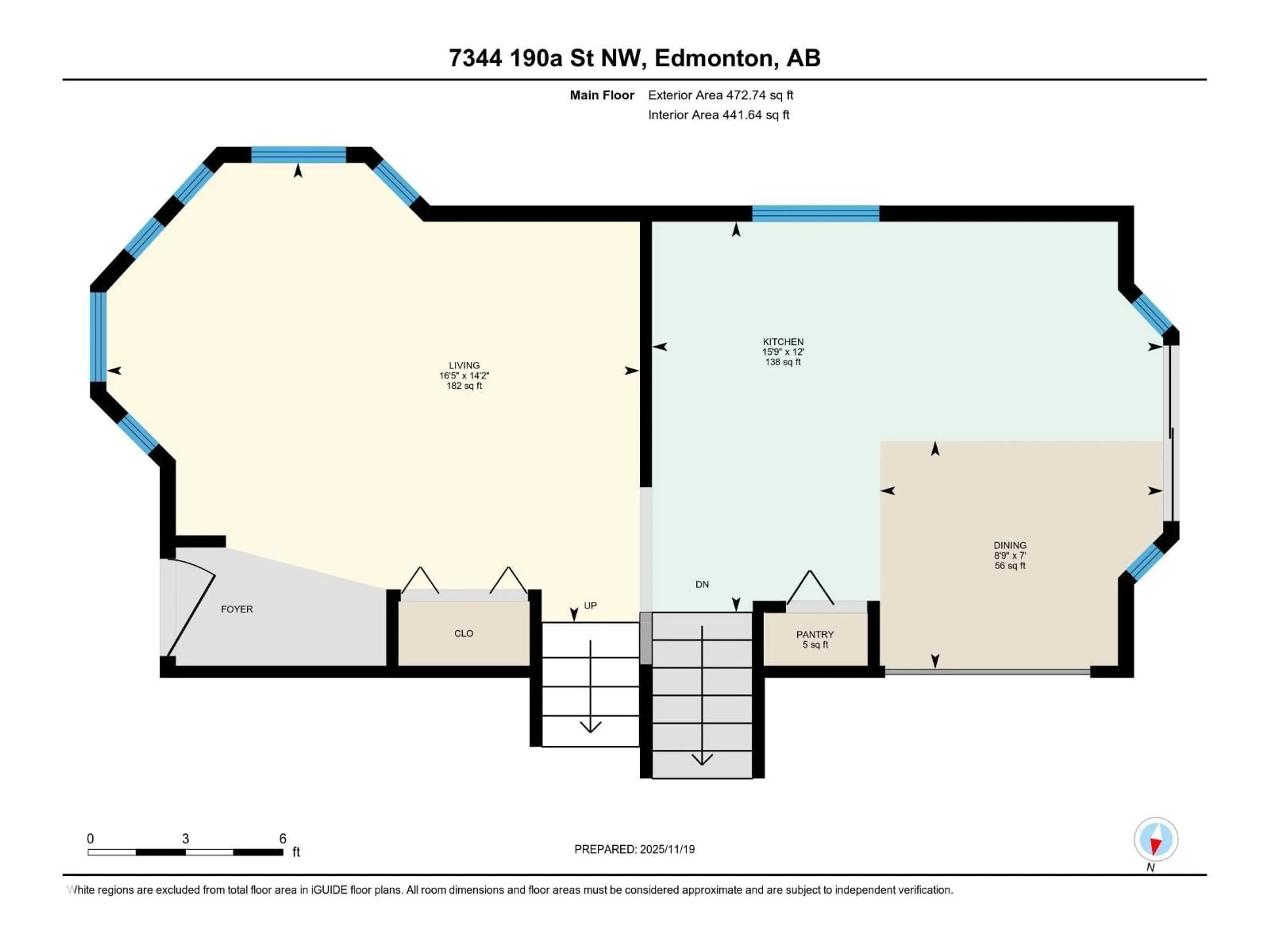Floor plan for NW - 7344 190A ST, Edmonton Alberta T5T5T2