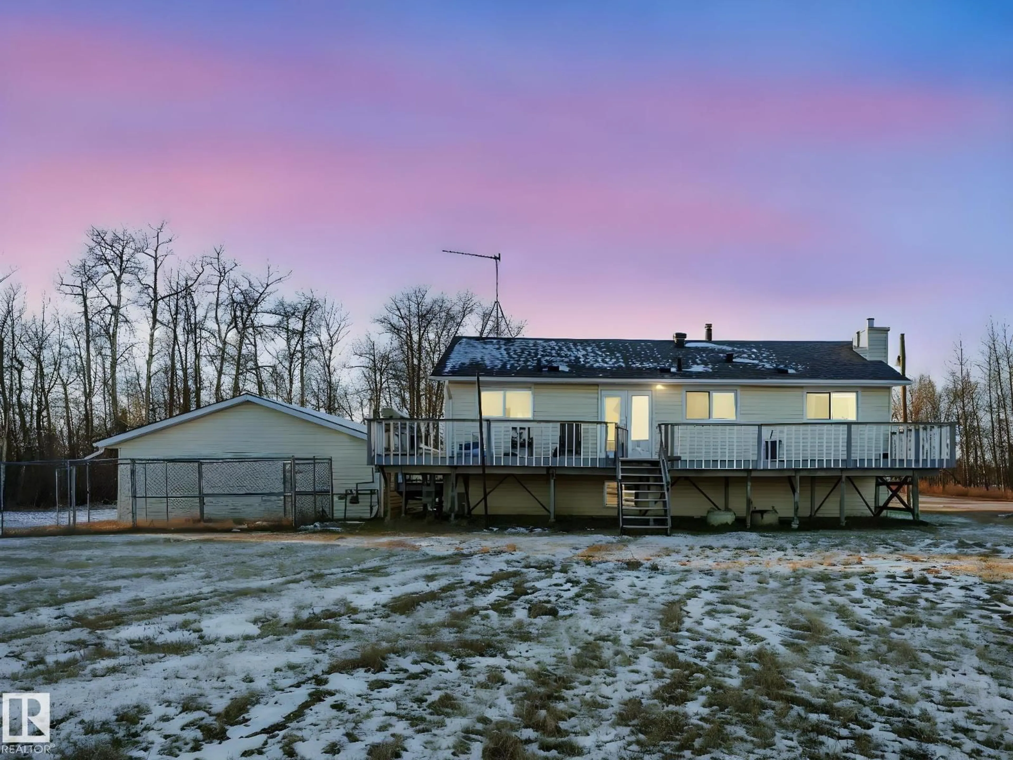 A pic from outside/outdoor area/front of a property/back of a property/a pic from drone, building for 192075 TWP 535, Rural Lamont County Alberta T0B4J0