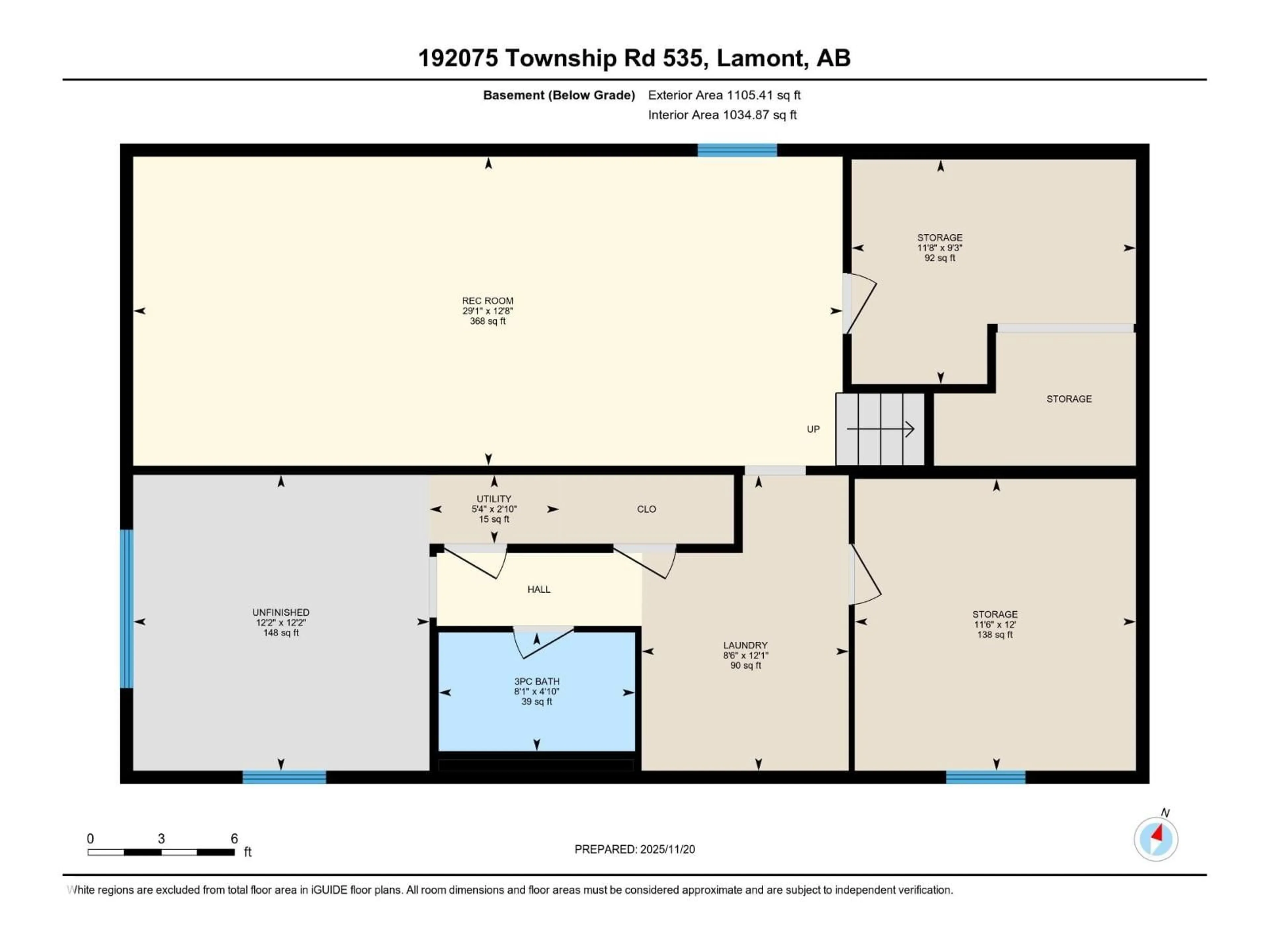 Floor plan for 192075 TWP 535, Rural Lamont County Alberta T0B4J0