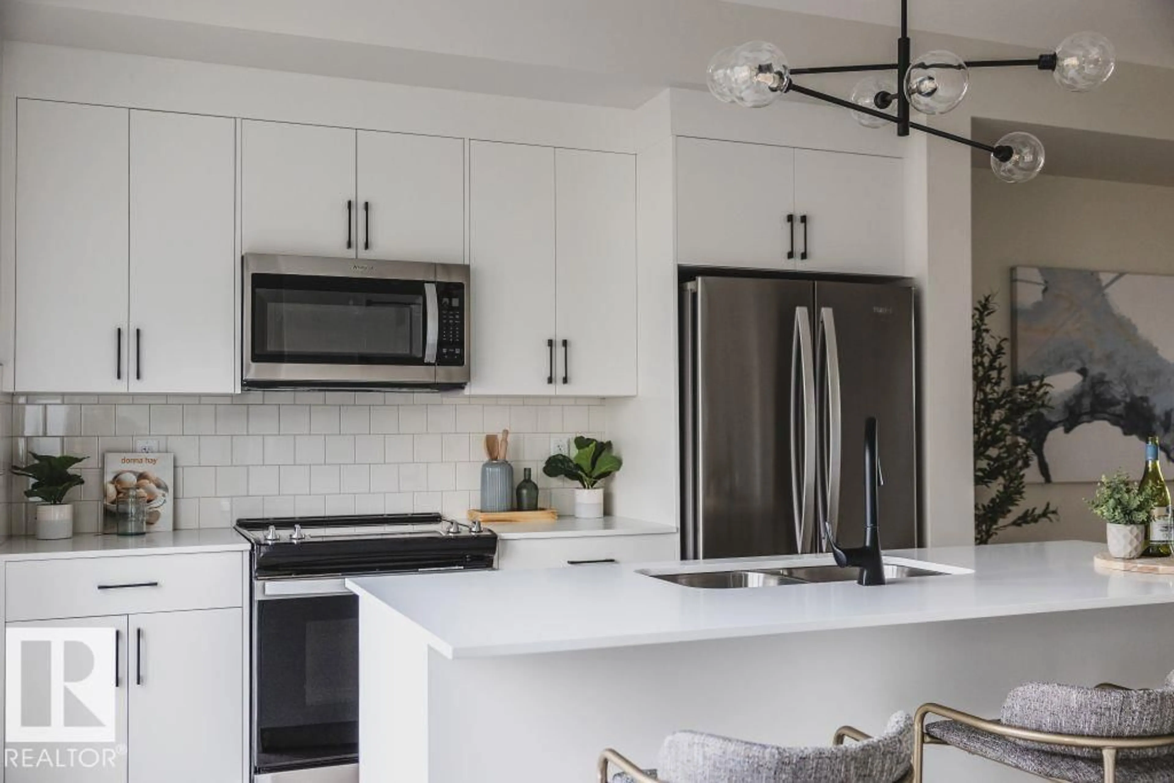 Contemporary kitchen, ceramic/tile floor for 8116 228 ST NW, Edmonton Alberta T5T4N5