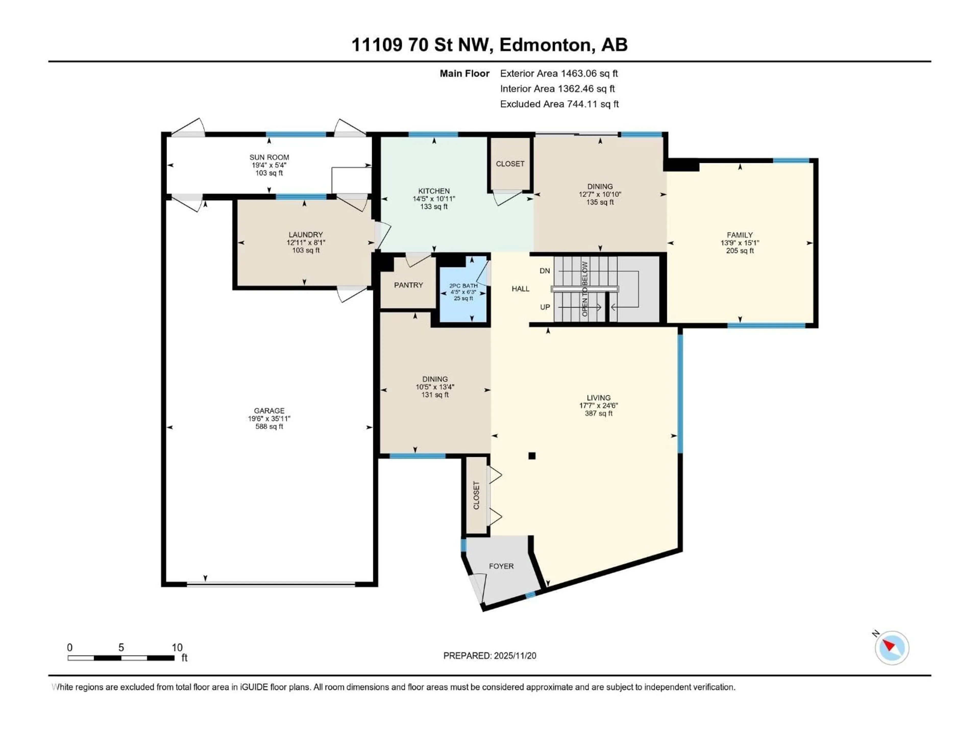 Floor plan for 11109 70 ST, Edmonton Alberta T5B1S8